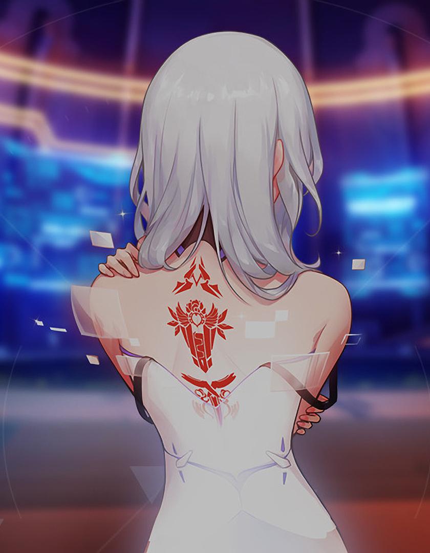 840x1080 Download 840x1160 wallpaper anime girl, kiana kaslana, tattoo, iphone iphone 4s, ipod touch, 840x1160 HD image, background, 7342