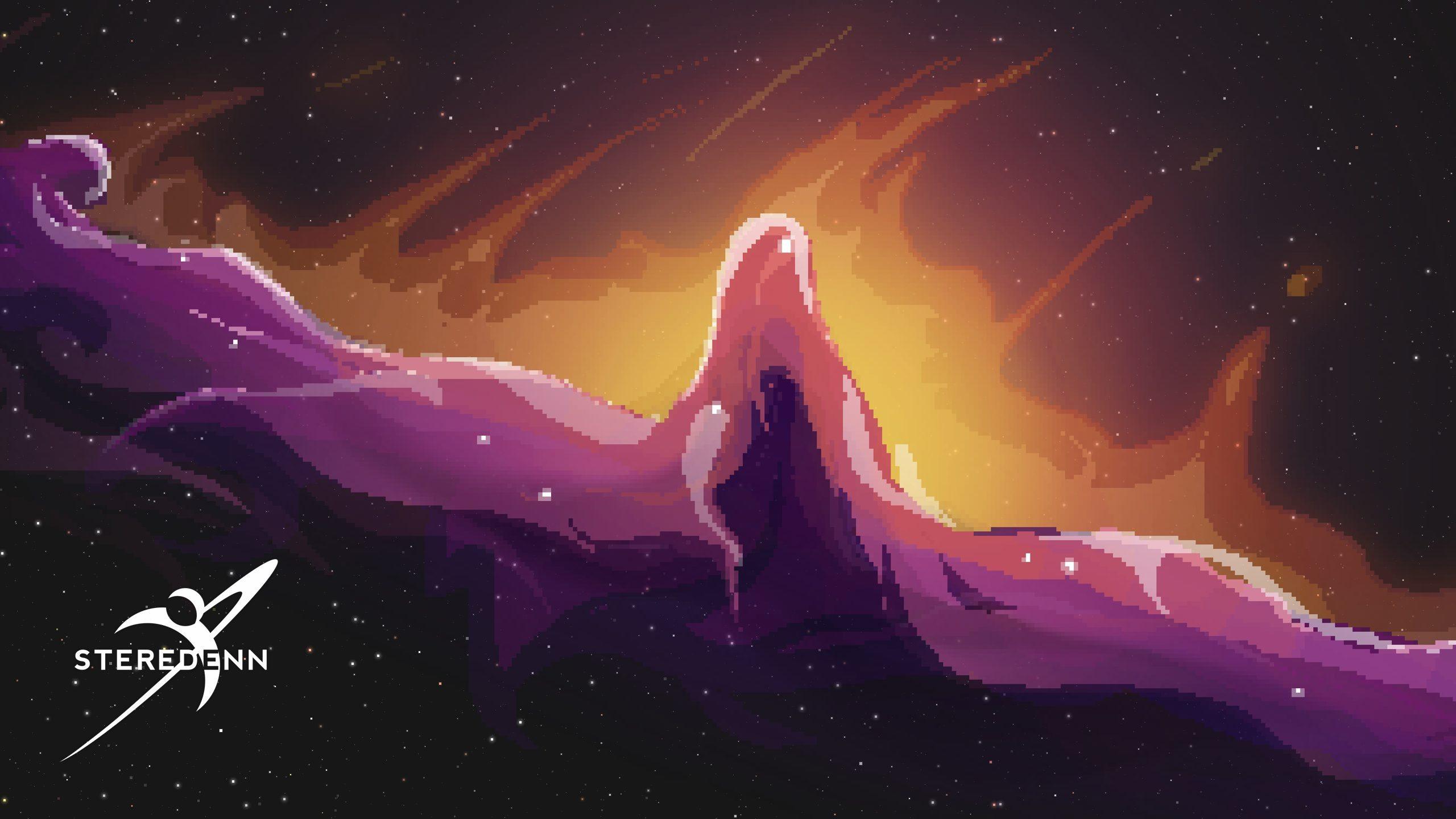 2560x1440 Space Wallpaper Pixel Art Desktop HD Wallpaper