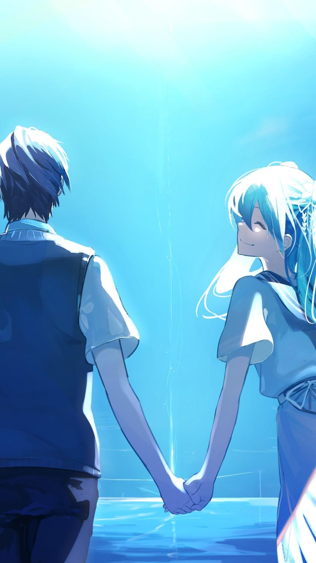 1080x1920 1080x1920 anime girl, anime boy, love, hatsune miku, HD for iPhone 8 wallpaper