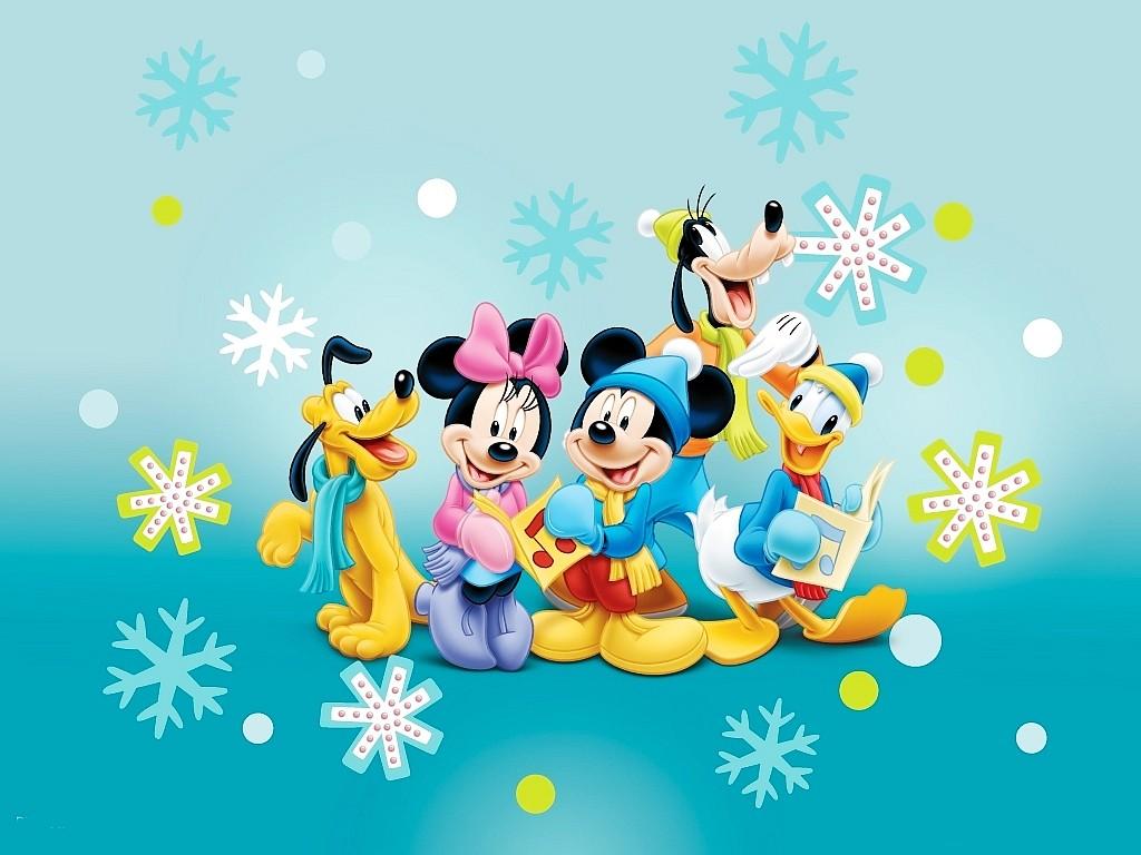 1024x768 Mickey Mouse Christmas Wallpaperafari Mouse Gang Christmas