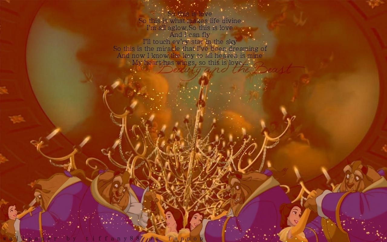 1280x800 Beauty and the Beast and the Beast Wallpaper