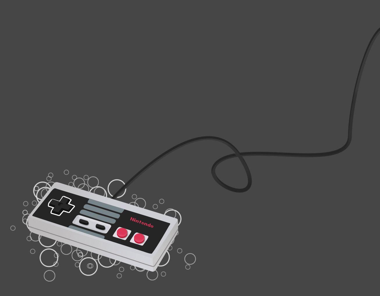 1307x1018 NES Controller Wallpaper and Background Imagex1018