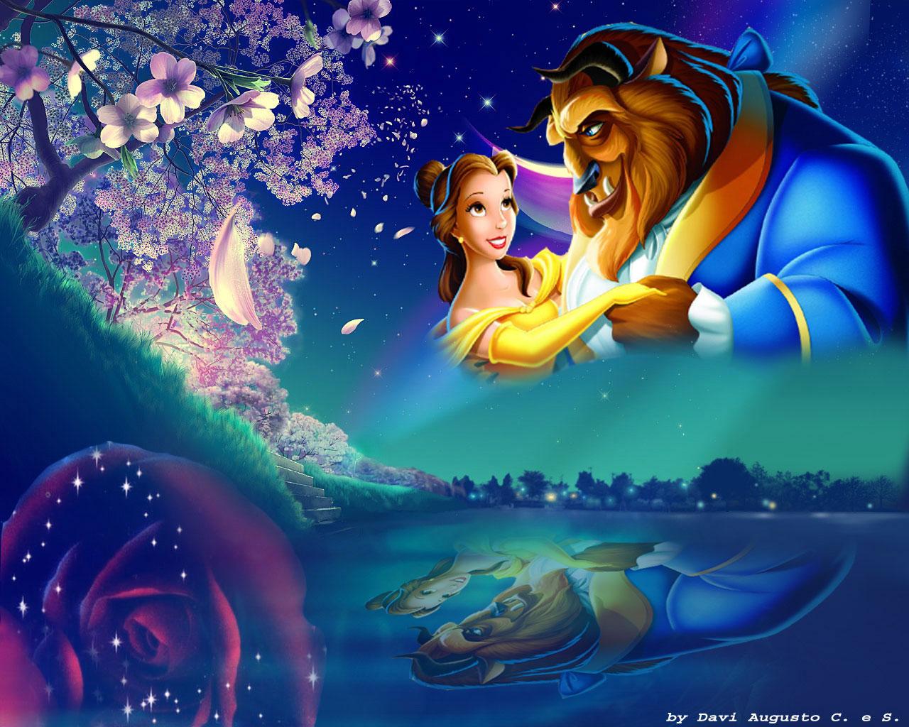1280x1024 Beauty & The Beast Princess Wallpaper