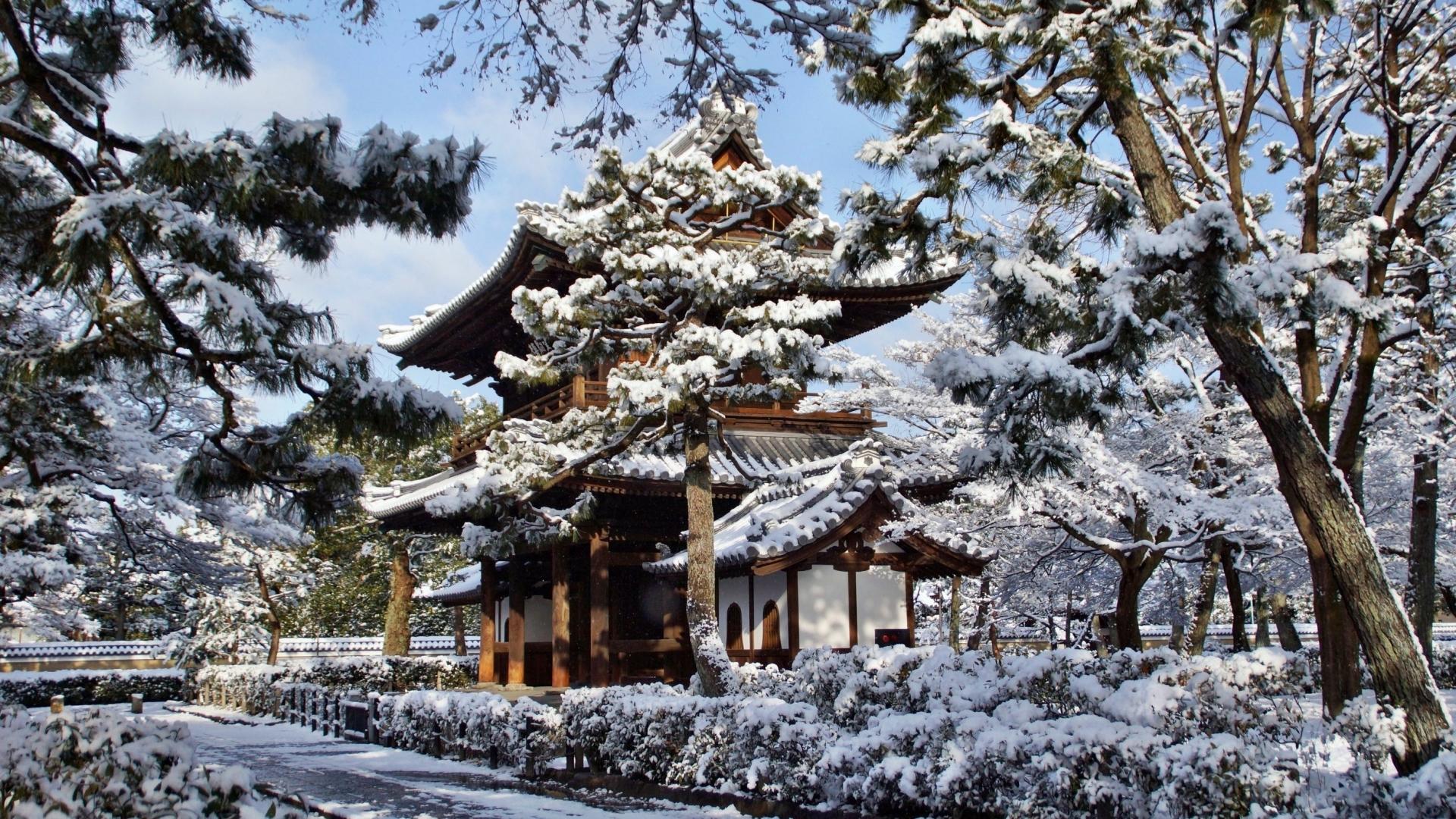 1920x1080 Japan Winter Nature Wallpaper