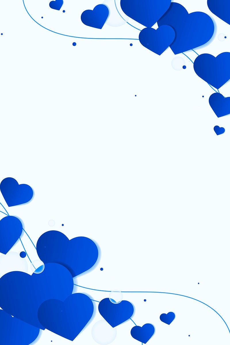 Cute Blue Hearts Wallpapers Top Free Cute Blue Hearts Backgrounds WallpaperAccess