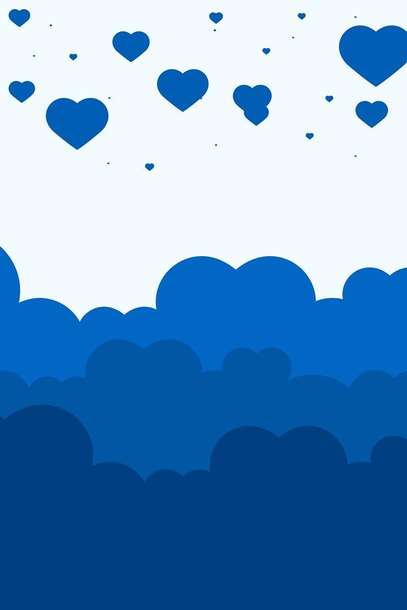 Cute Blue Hearts Wallpapers Top Free Cute Blue Hearts Backgrounds WallpaperAccess
