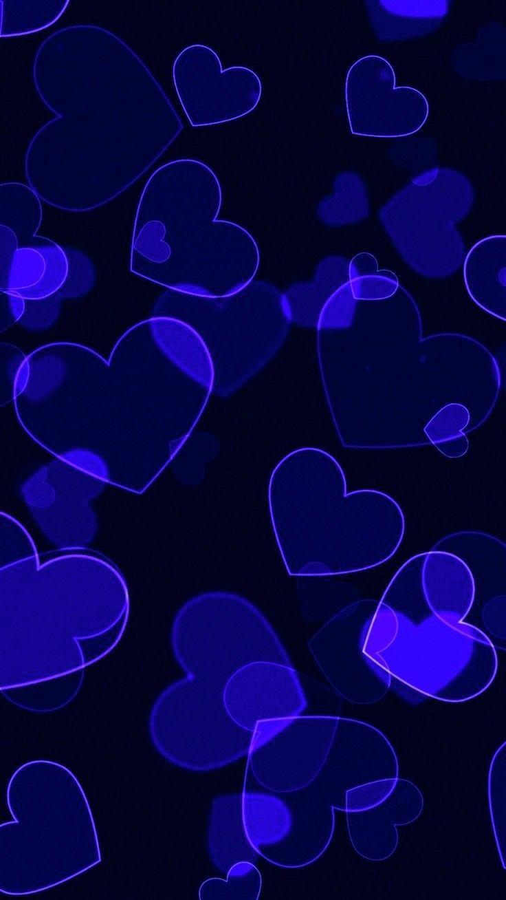 Cute Blue Hearts Wallpapers - Top Free Cute Blue Hearts Backgrounds ...