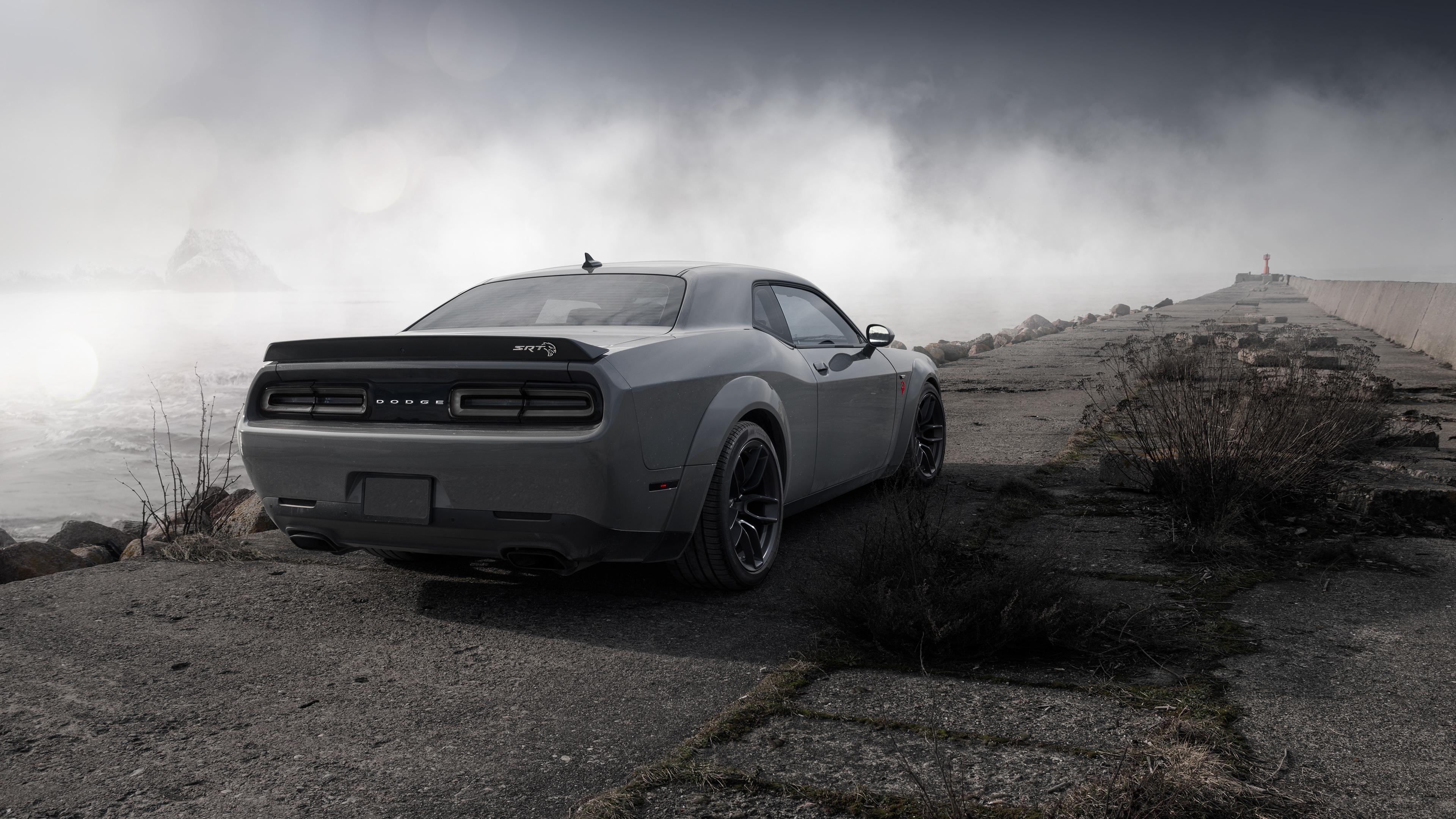 3840x2160 Wallpaper 4k Dodge Challenger Demon SRT Rear Wallpaper