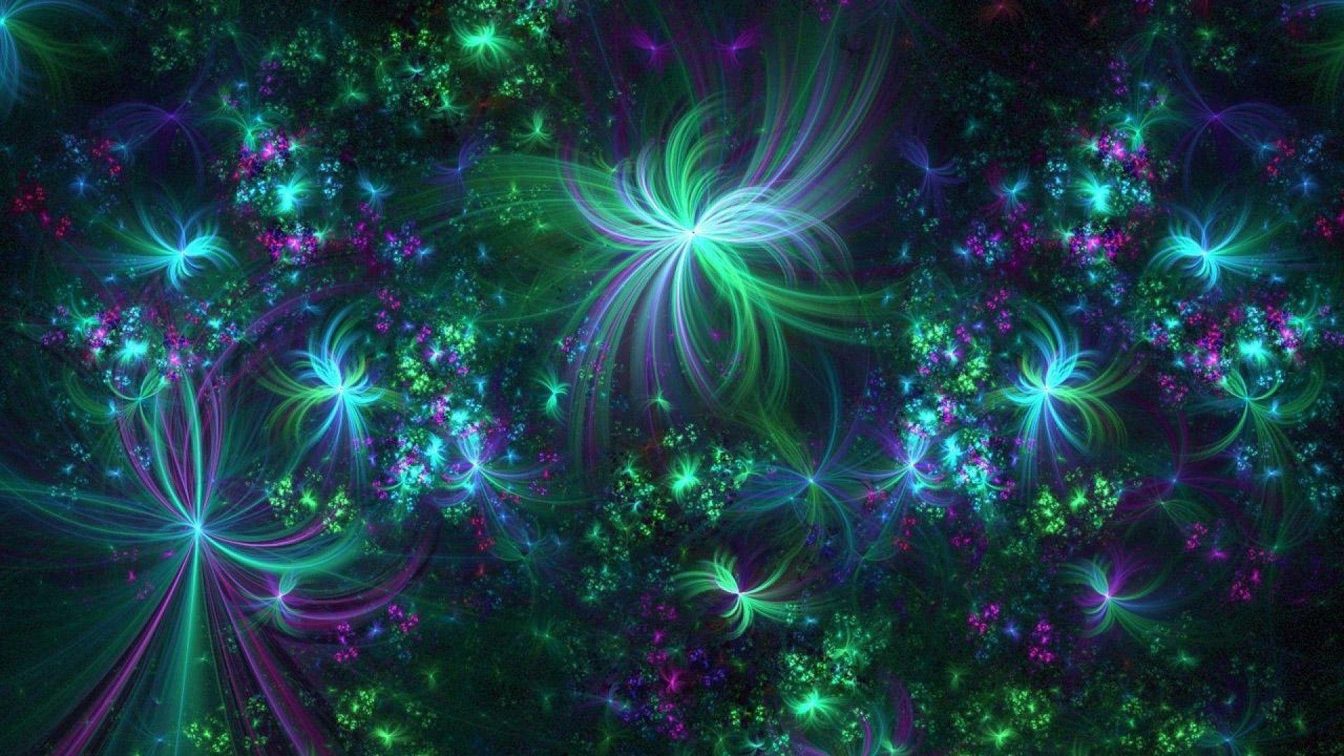 1920x1080 Green And Purple Wallpaper