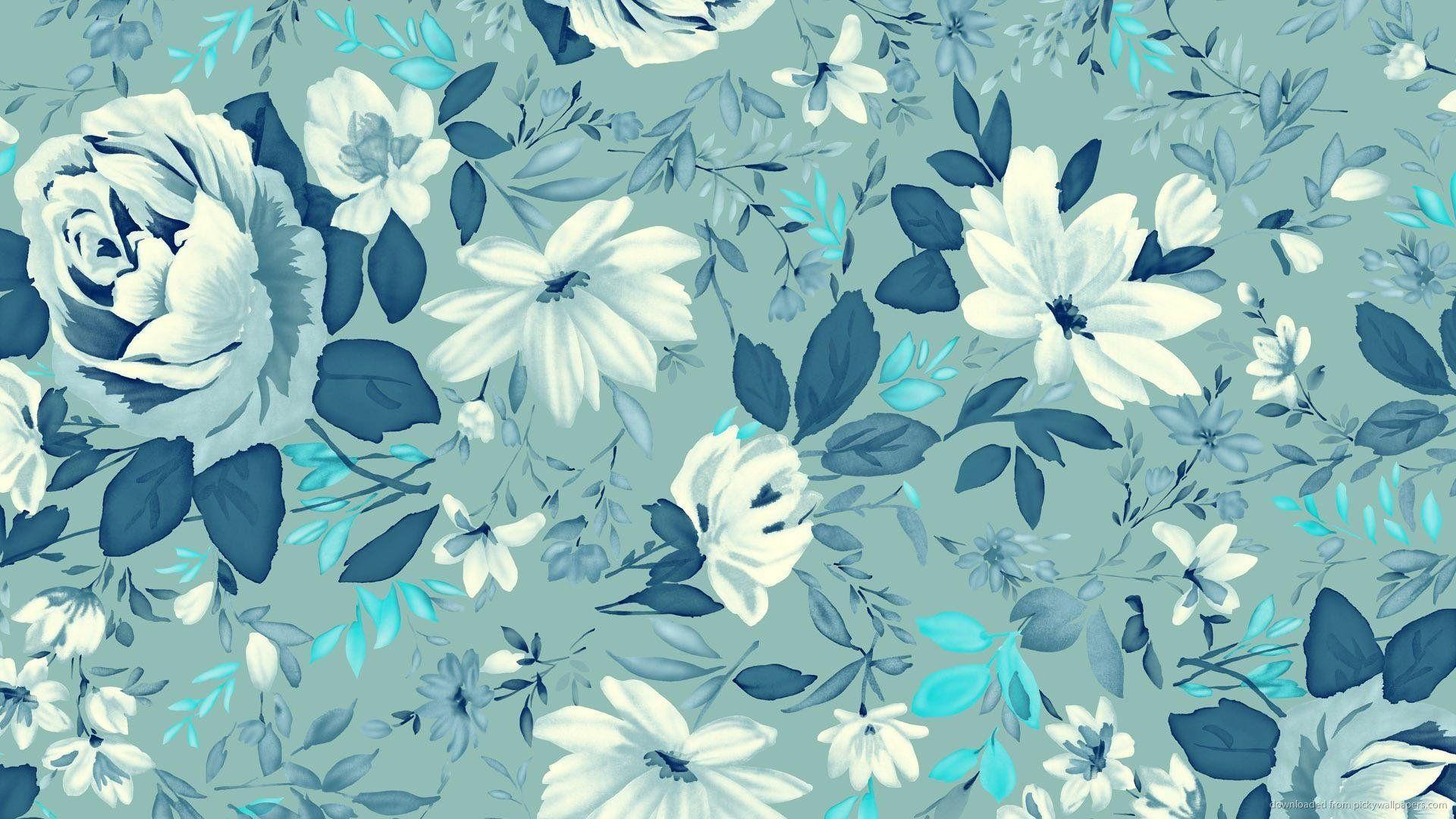 1920x1080 light blue damask background Google. Vintage flowers wallpaper, Floral wallpaper iphone, Flower wallpaper