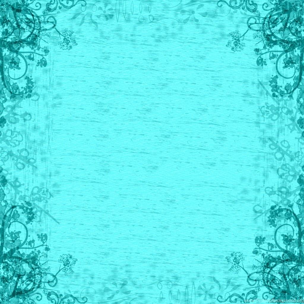 1024x1024 Vintage Teal Floral Wallpaper Free Desktop Background