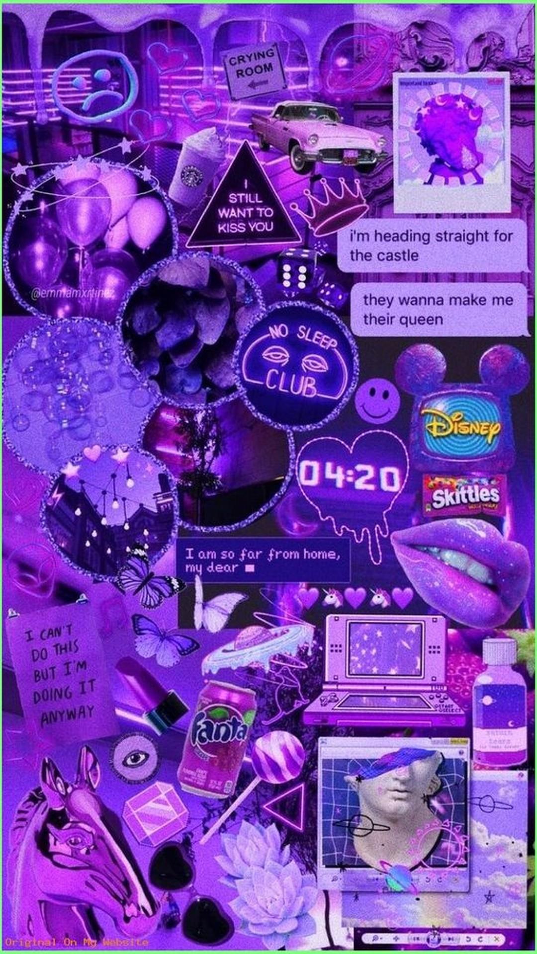 1080x1920 Purple Aesthetic Wallpaper iPhone HD 3D iPhone Wallpaper