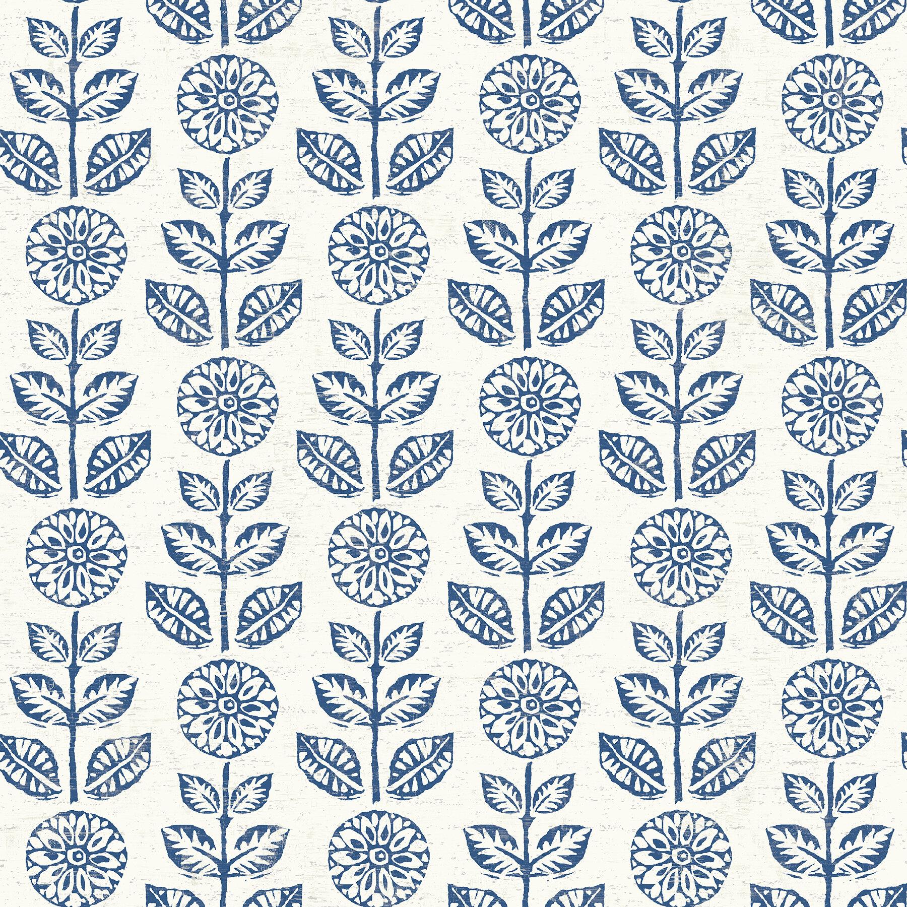 1800x1800 Birch Lane™ Sydney Folk Floral Wallpaper & Reviews