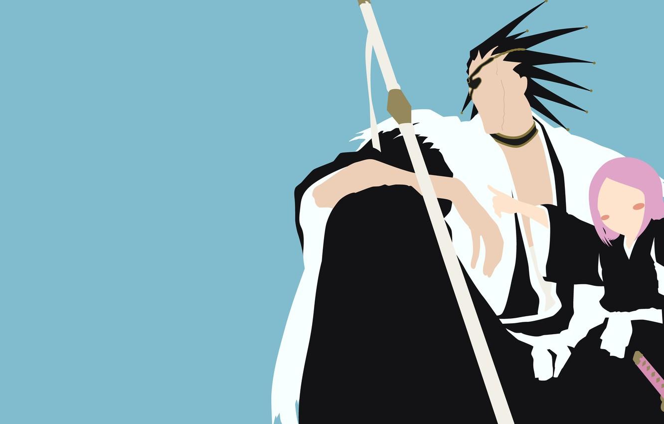 1332x850 Wallpaper demon, sword, white, game, Bleach, devil, grey, anime, katana, pretty, man, captain, asian, cute, warrior, manga image for desktop, section минимализм