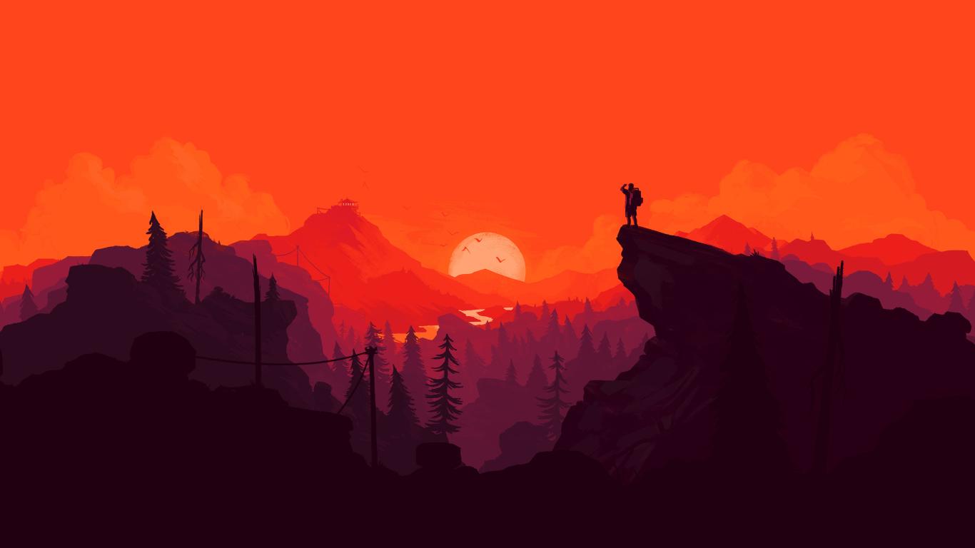 1366x768 Firewatch Digital Art 1366x768 Resolution Wallpaper, HD Artist 4K Wallpaper, Image, Photo and Background