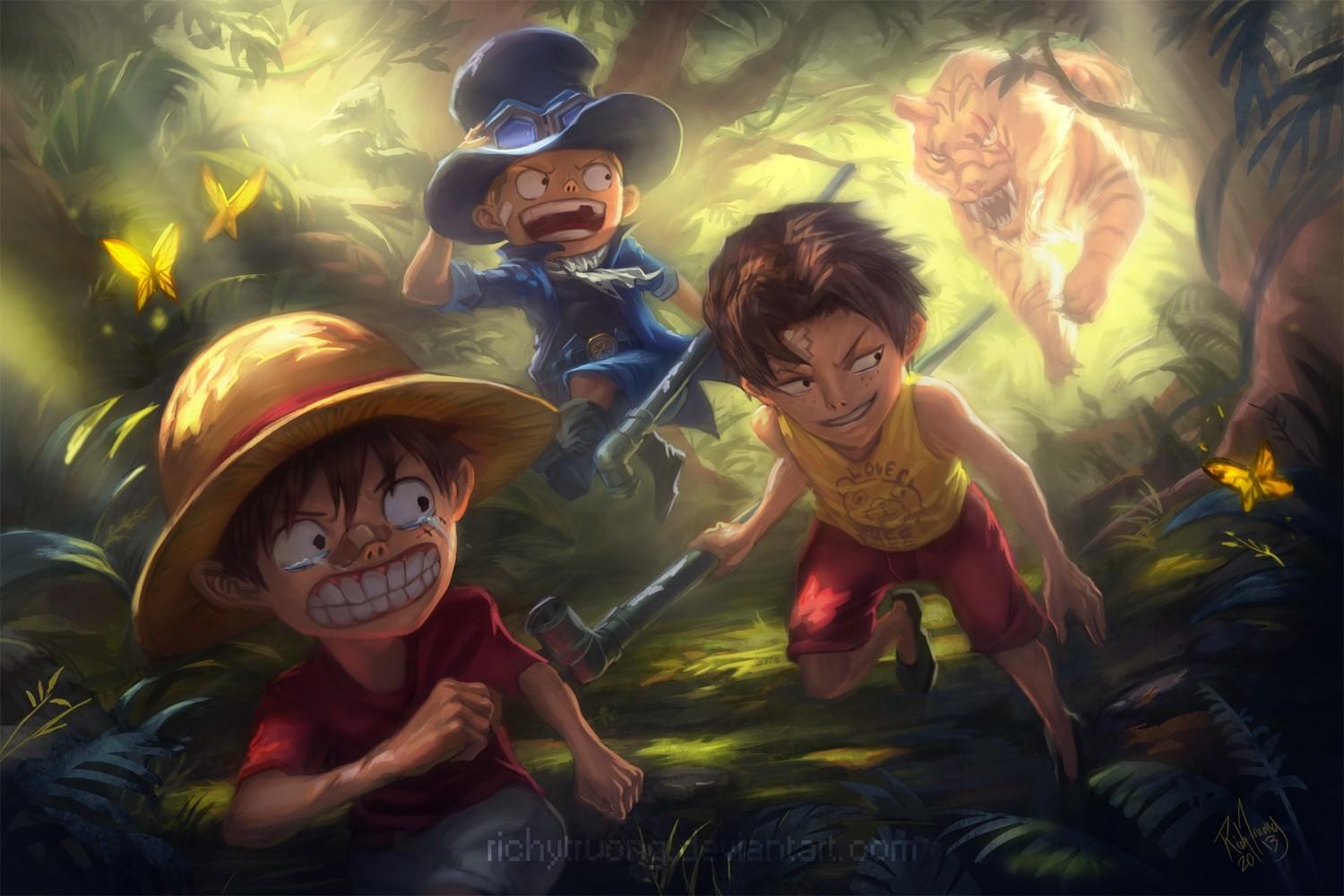 1500x1000 1920x1080 Portgas D. Ace, Sabo (One Piece), One Piece, Monkey D. Luffy wallpaper PNG. Mocah HD Wallpaper