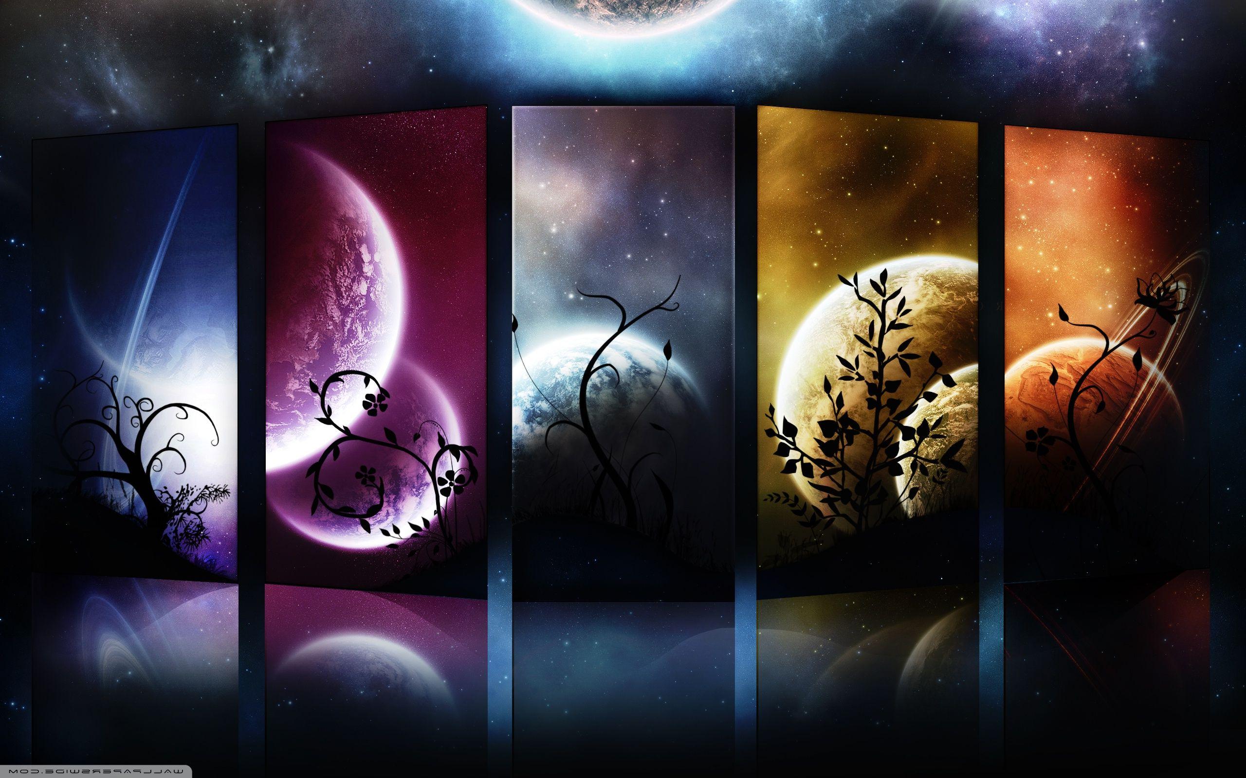 2560x1600 Spray Paint Art Wallpaper Planets ❤ 4K HD Desktop Wallpaper For 4K