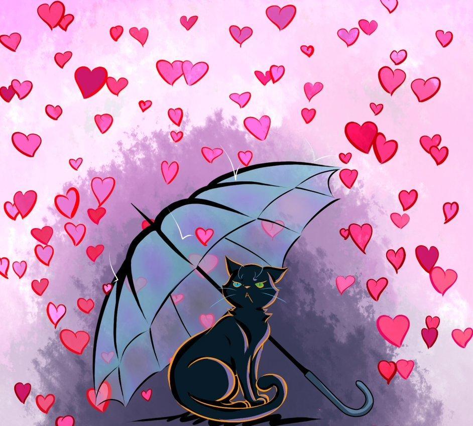 942x848 Valentine's Day Cat And Dog Wallpaper