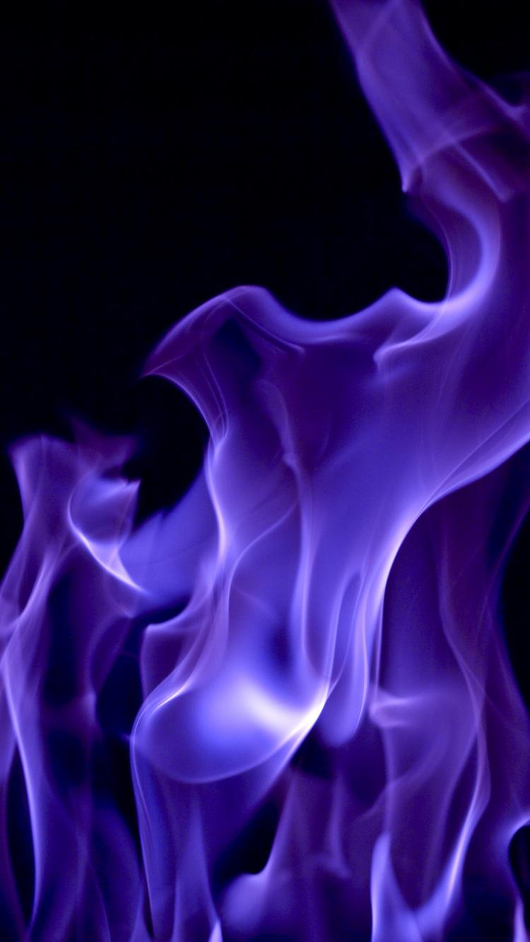 750x1334 Download Blue flame, abstract wallpaper, 750x iphone iPhone 8