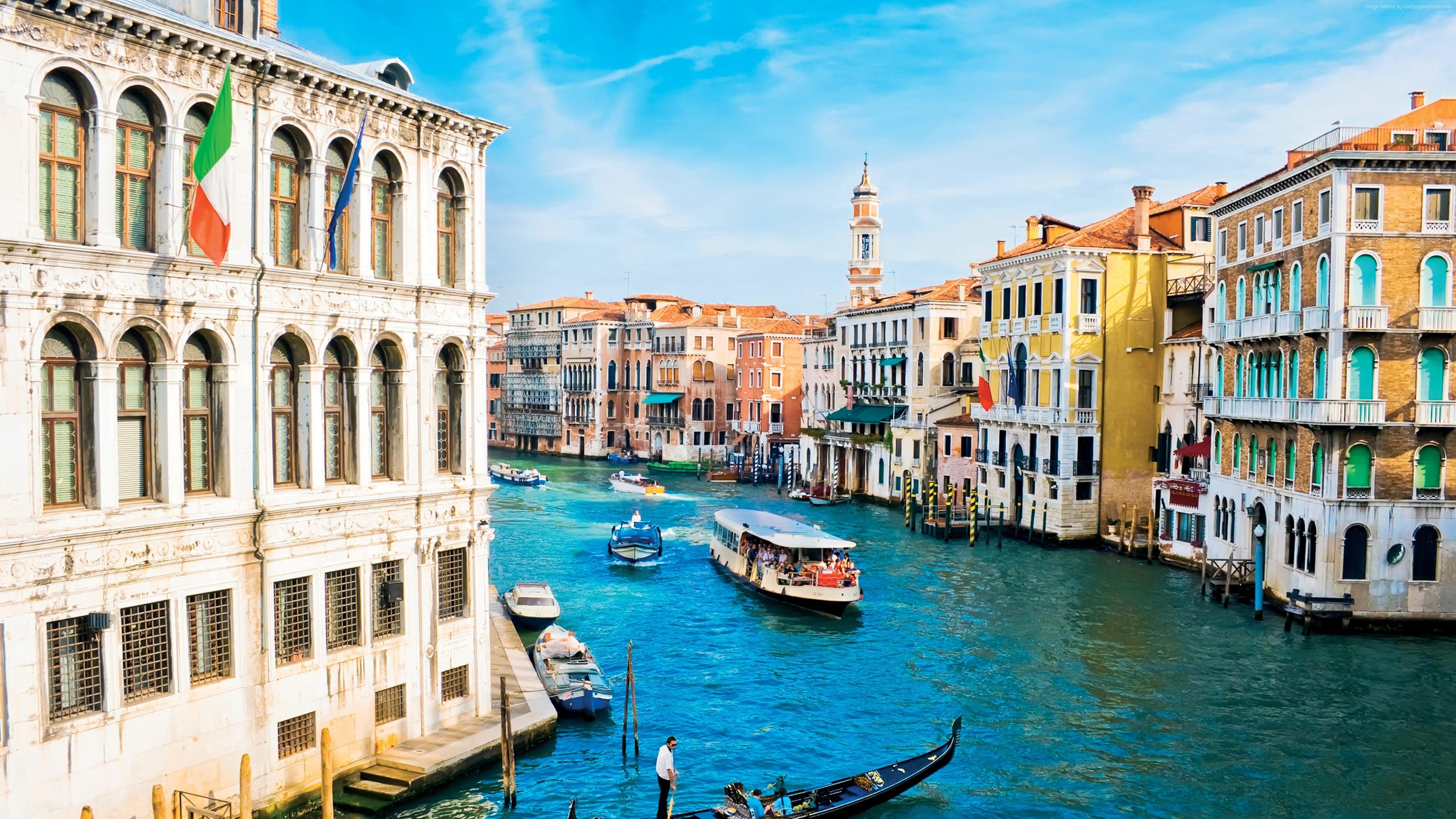 3840x2160 Wallpaper Grand Canal, Venice, Italy, Europe, travel, tourism, Travel Wallpaper Download Resolution 4K Wallpaper