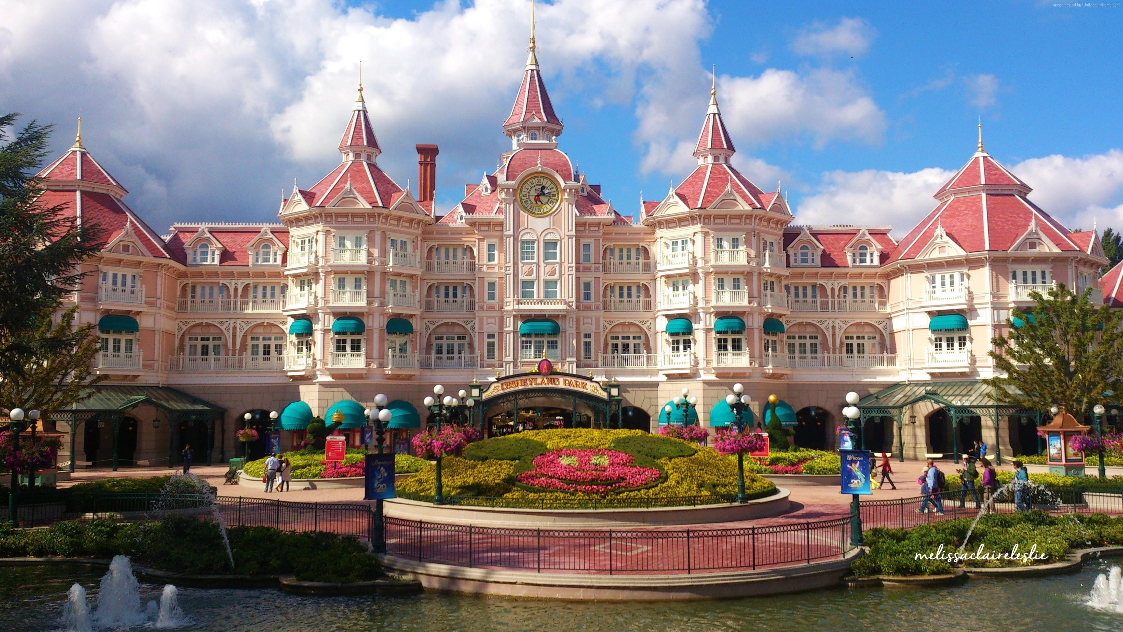 3840x2160 Wallpaper Disneyland Hotel, Paris, France, Europe, Best Hotels, travel, tourism, booking, Travel Wallpaper Download Resolution 4K Wallpaper