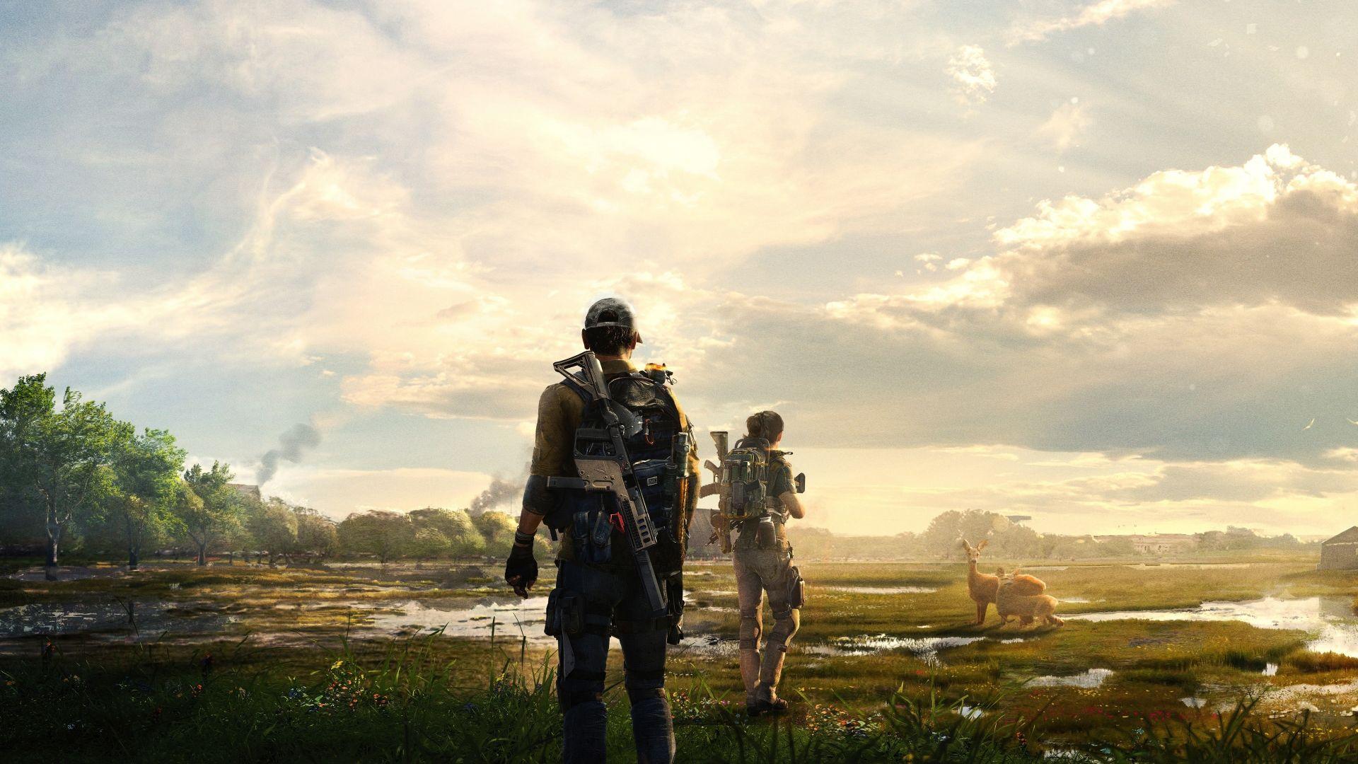 1920x1080 Desktop wallpaper tom clancy's the division video game, landscape, soldiers, HD image, picture, background, 2b64a1
