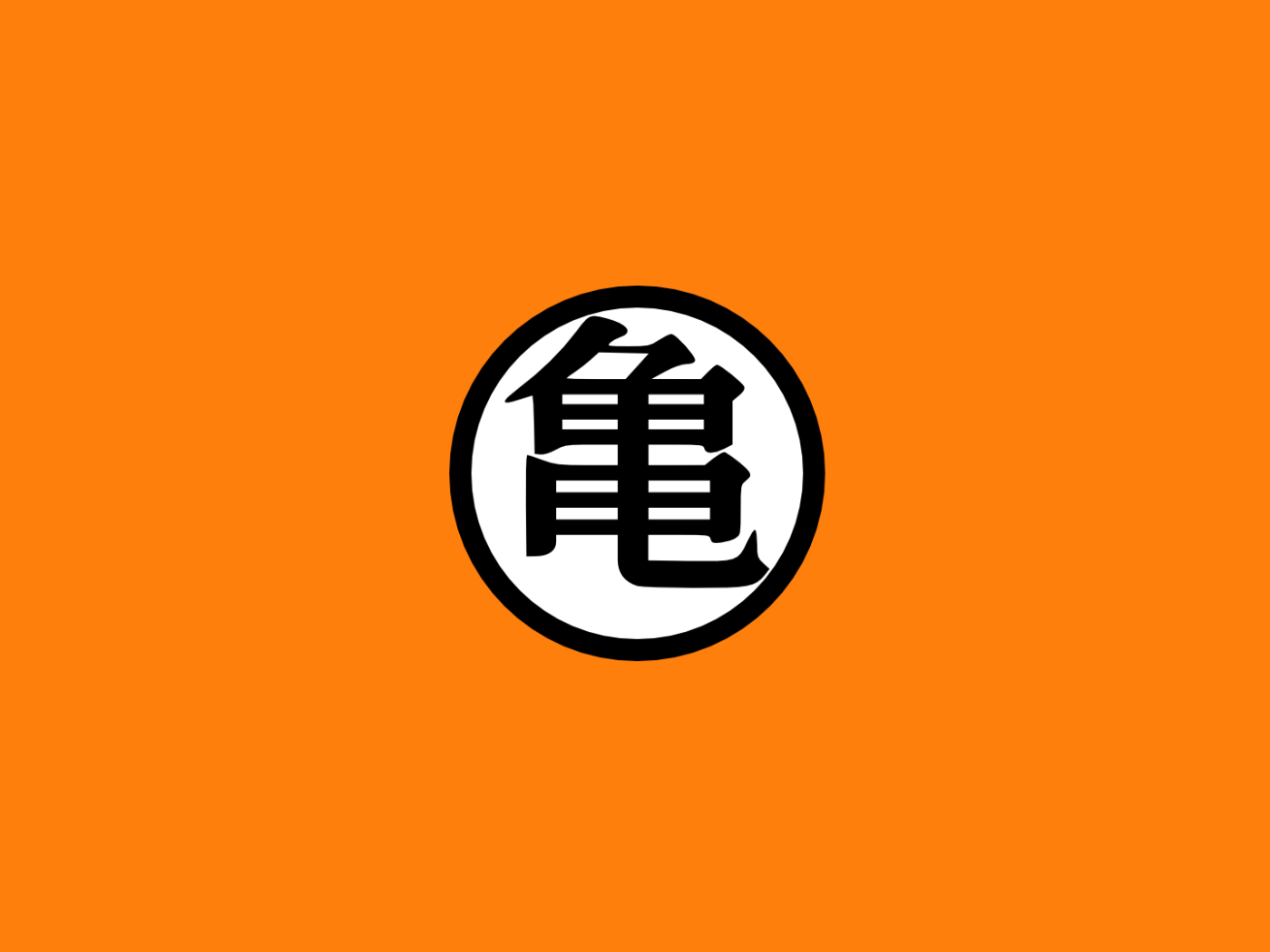 1400x1050 Japanese characters on an orange background Desktop wallpaper 1400x1050