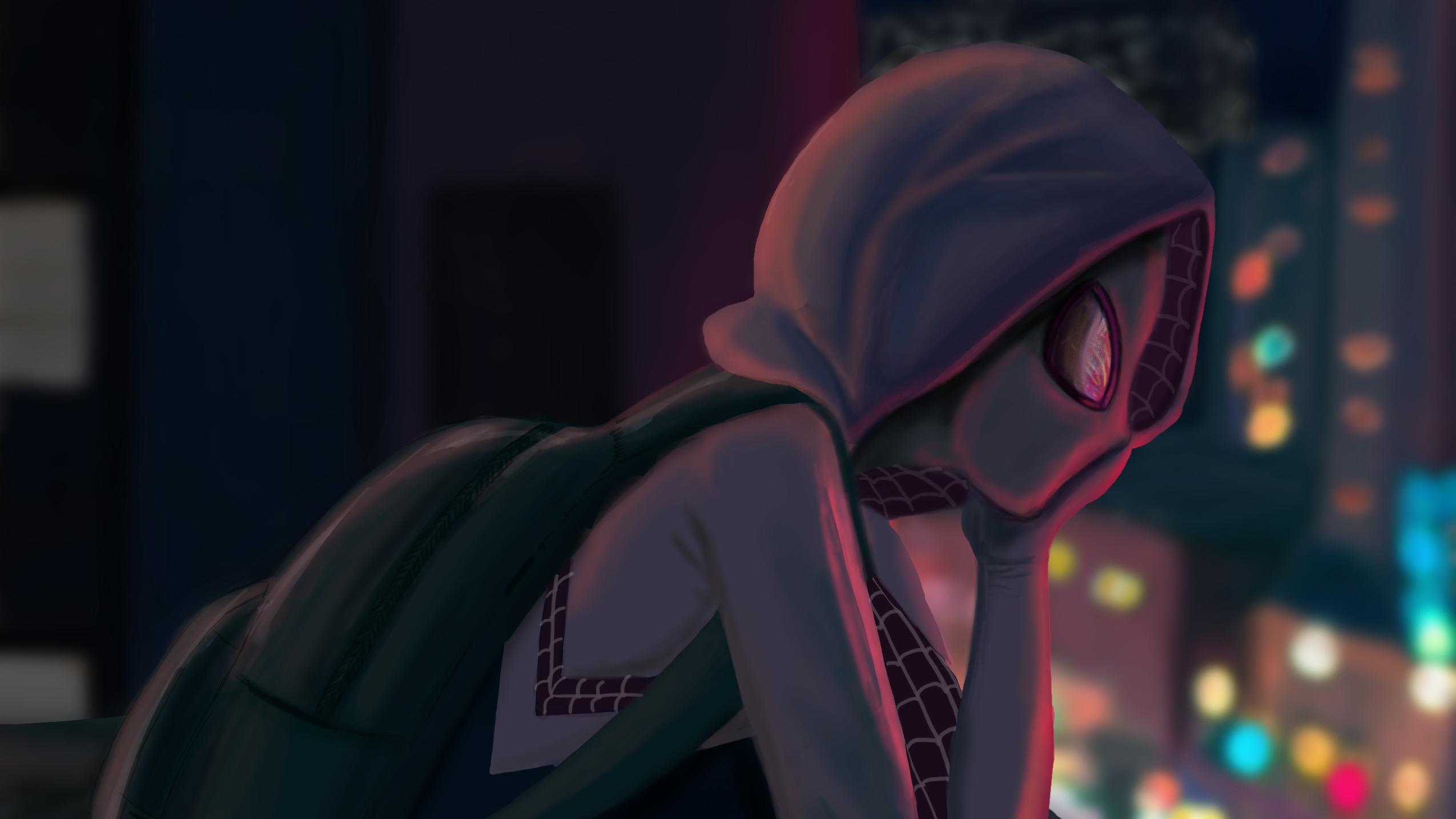 2550x1434 Art Spider Gwen Stacy, HD Superheroes, 4k Wallpaper, Image, Background, Photo and Picture