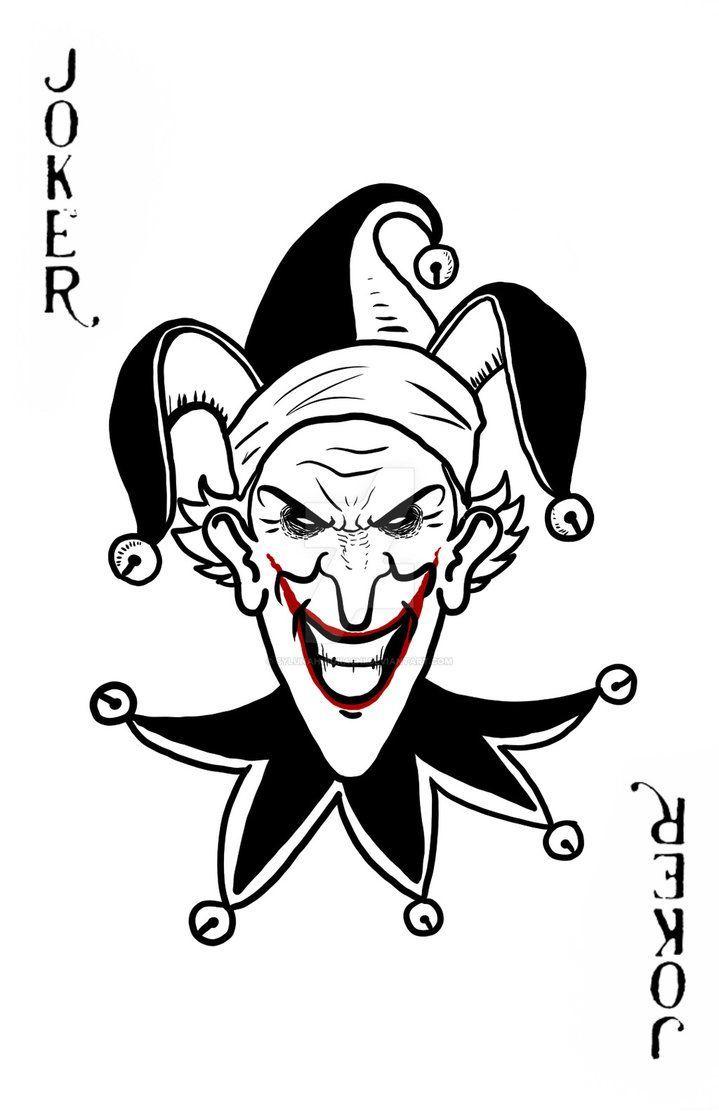 719x1112 The surprising Psychotic Joker Jester In 2019. Joker Card, Joker Card Regarding Joker Card Template image below, is. Joker card tattoo, Card tattoo, Joker card