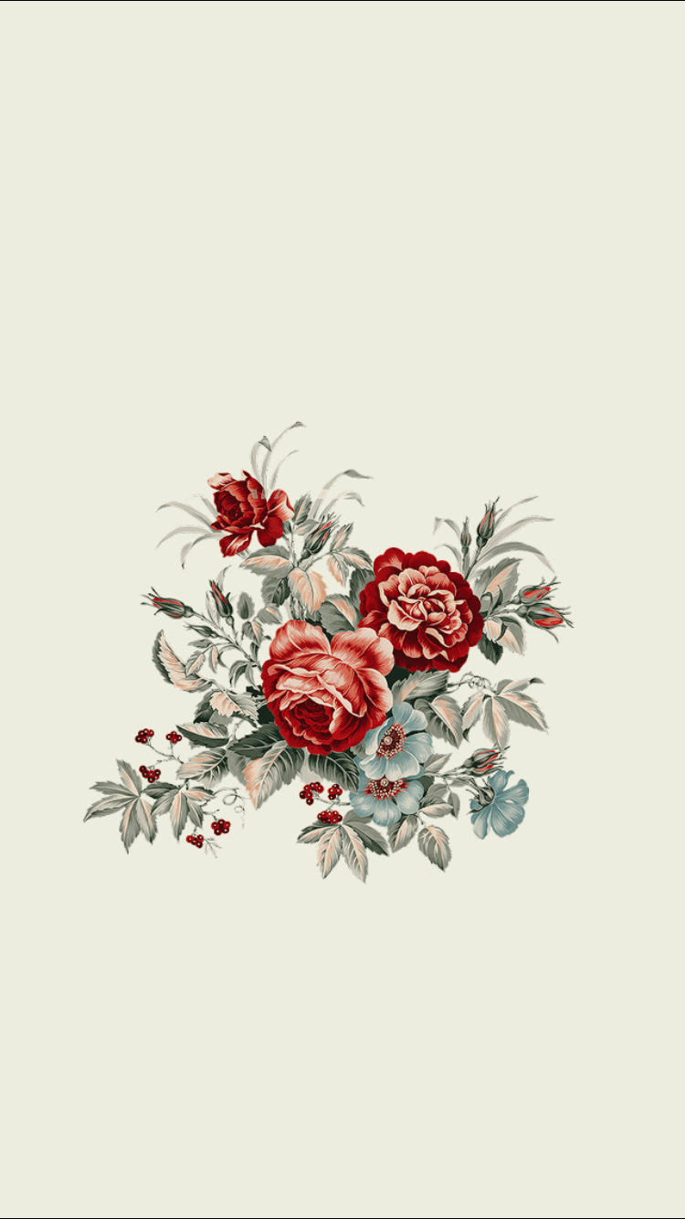 750x1334 Cartoon Flower Wallpaper