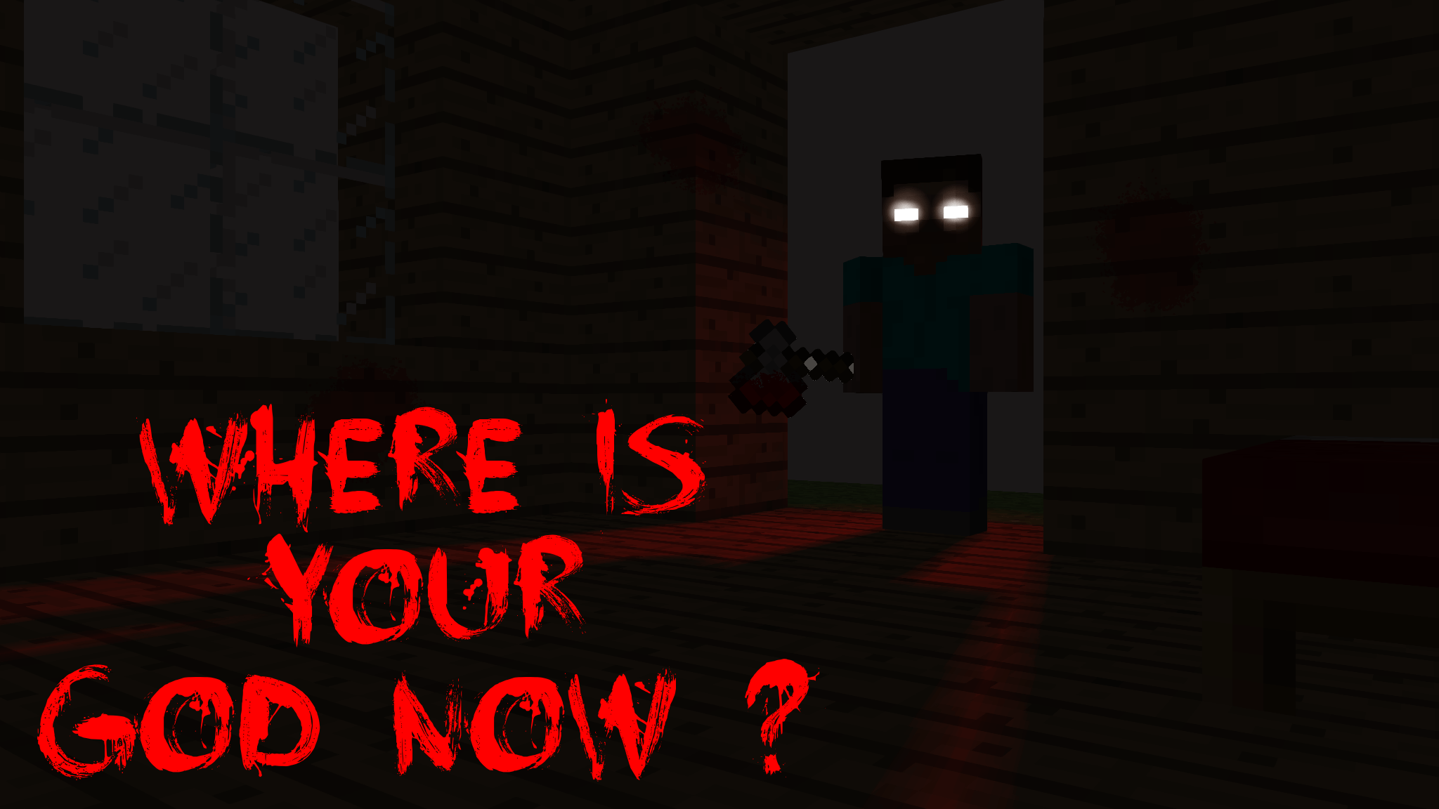 Scary Herobrine Wallpapers Top Free Scary Herobrine Backgrounds Wallpaperaccess