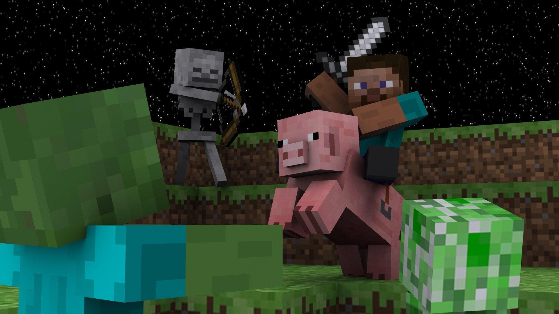 1920x1080 An epic Minecraft Wallpaper I made for my Digital Modeling class