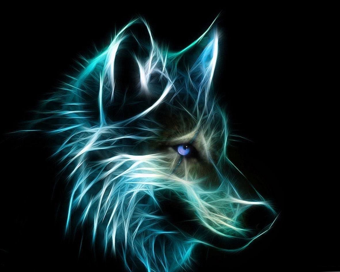1182x945 Cool Neon Wolf Wallpaper Wallpaper.pro