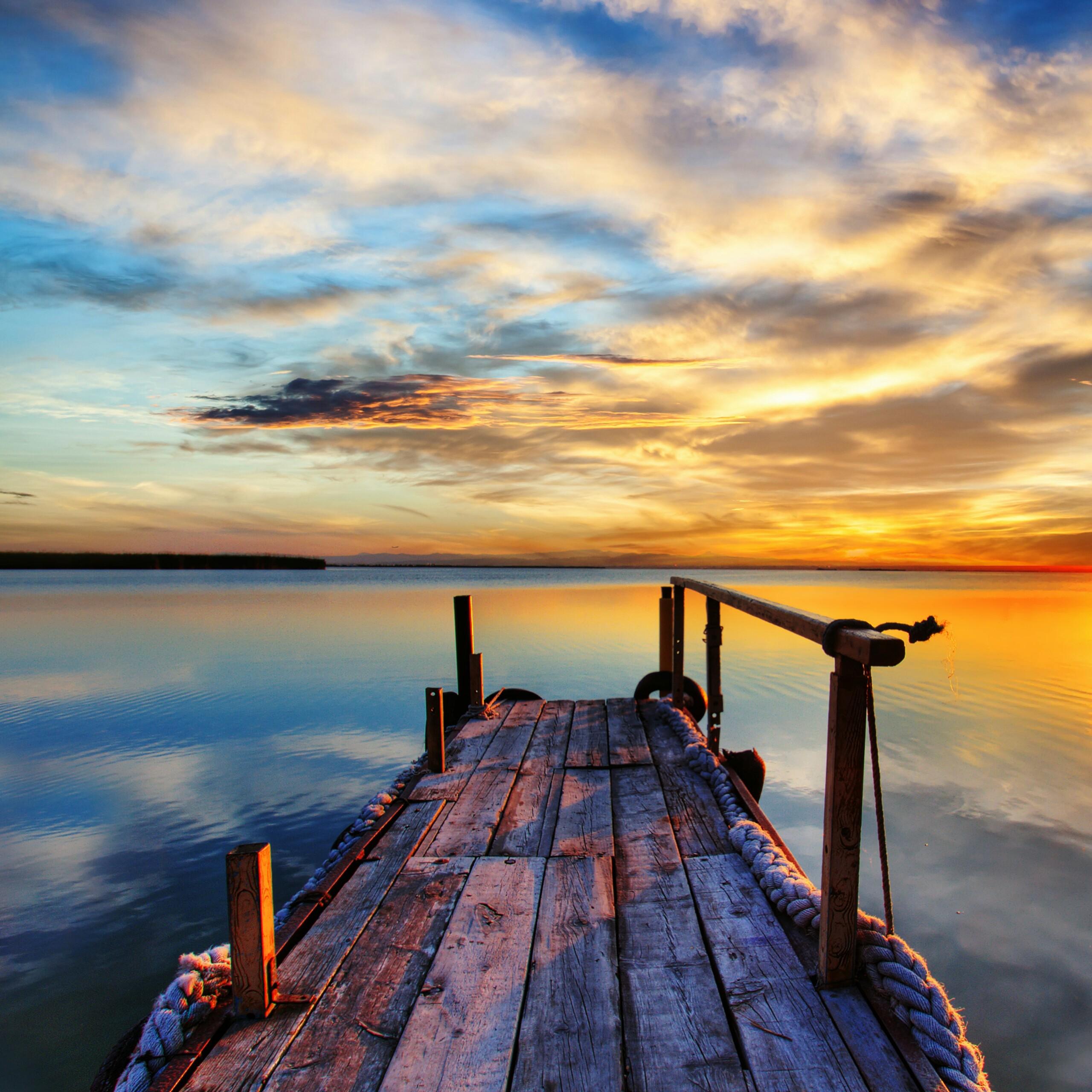 2560x2560 Pier Wallpaper HD Wallpaper