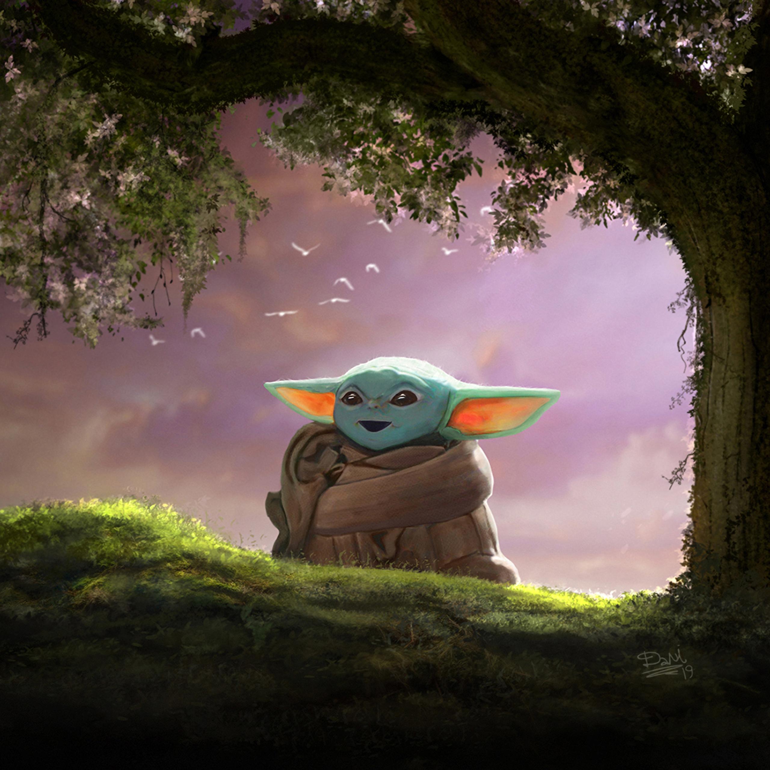 2560x2560 Baby Yoda Wallpaper, HD Baby Yoda Background