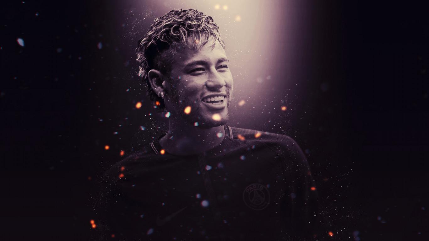 1366x768 Download wallpaper: Neymar for PSG 1366x768