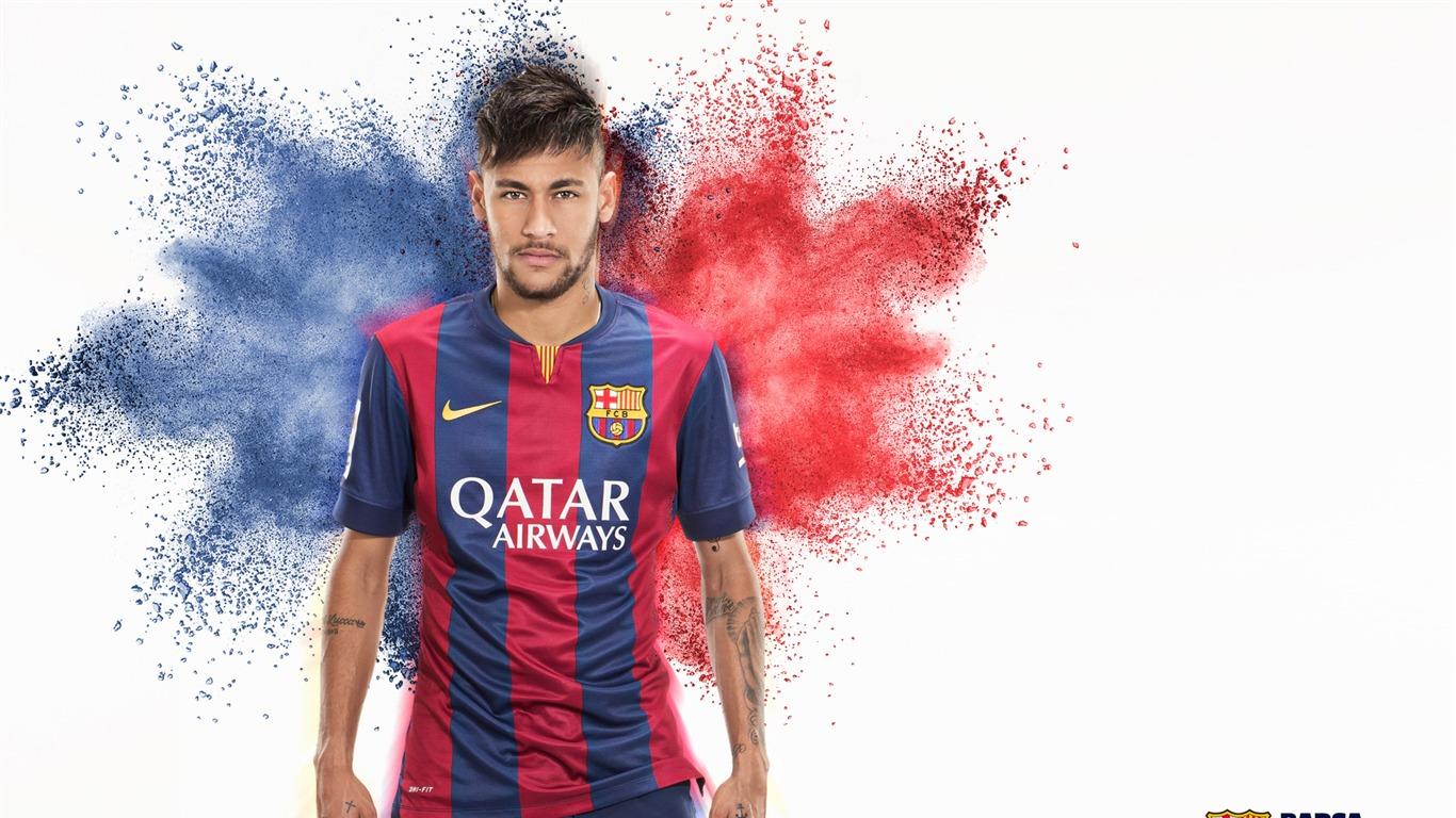1366x768 Neymar FC Barcelona HD Wallpaper