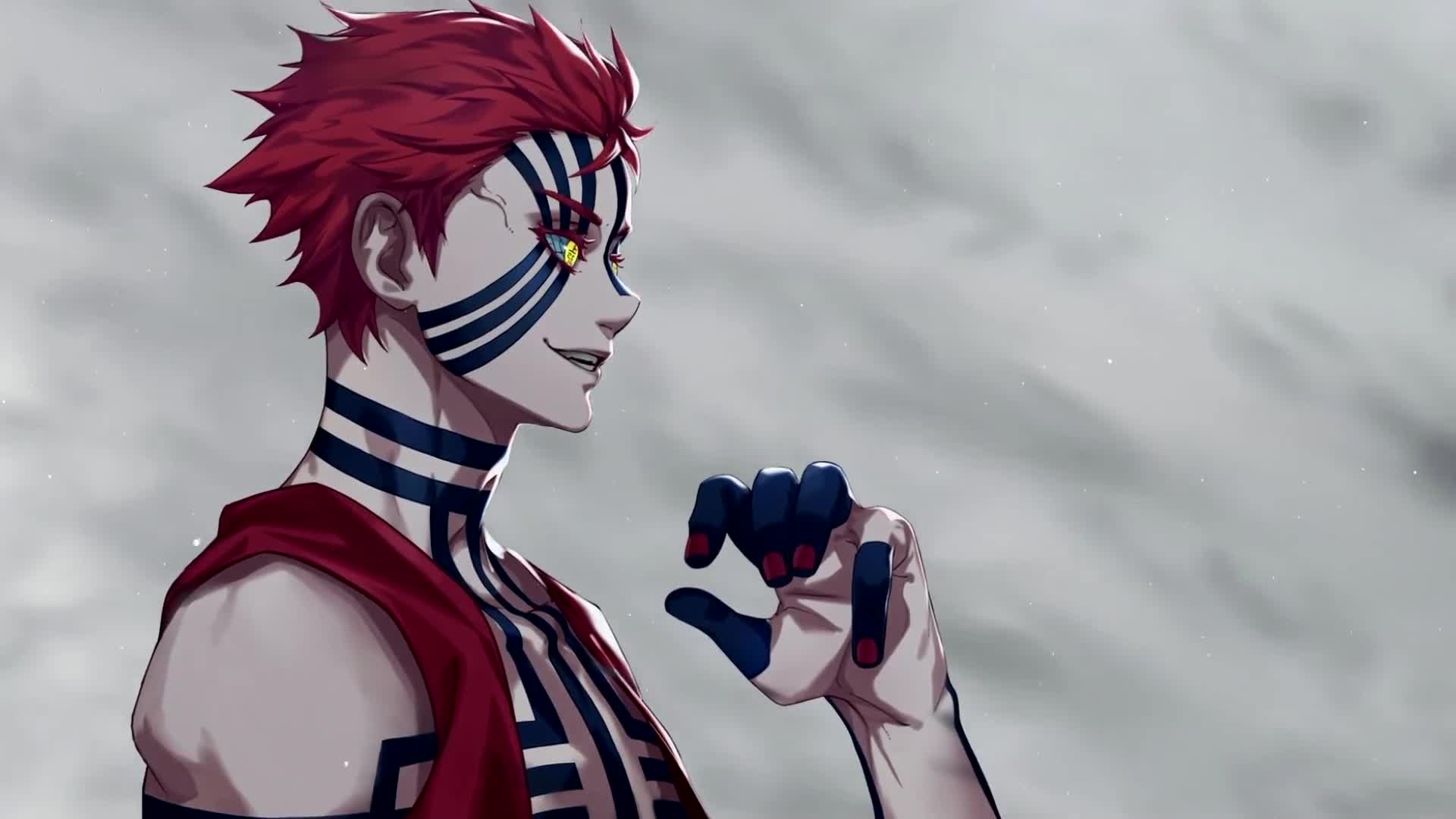 1920x1080 Akaza Demon Kimetsu no Yaiba Desktop Wallpaper
