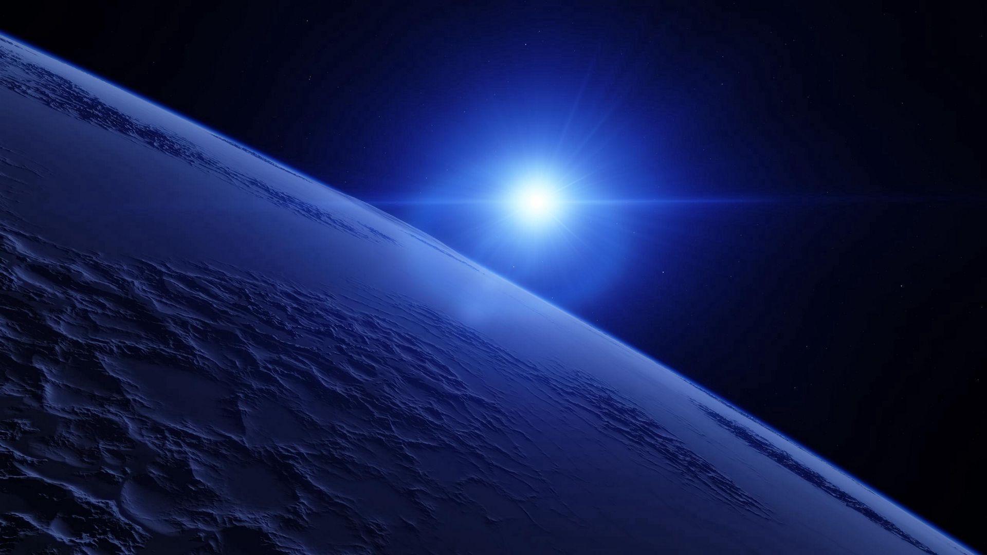 1920x1080 Download wallpaper 1920x1080 space, stars, planet, surface full hd, hdtv, fhd, 1080p HD background