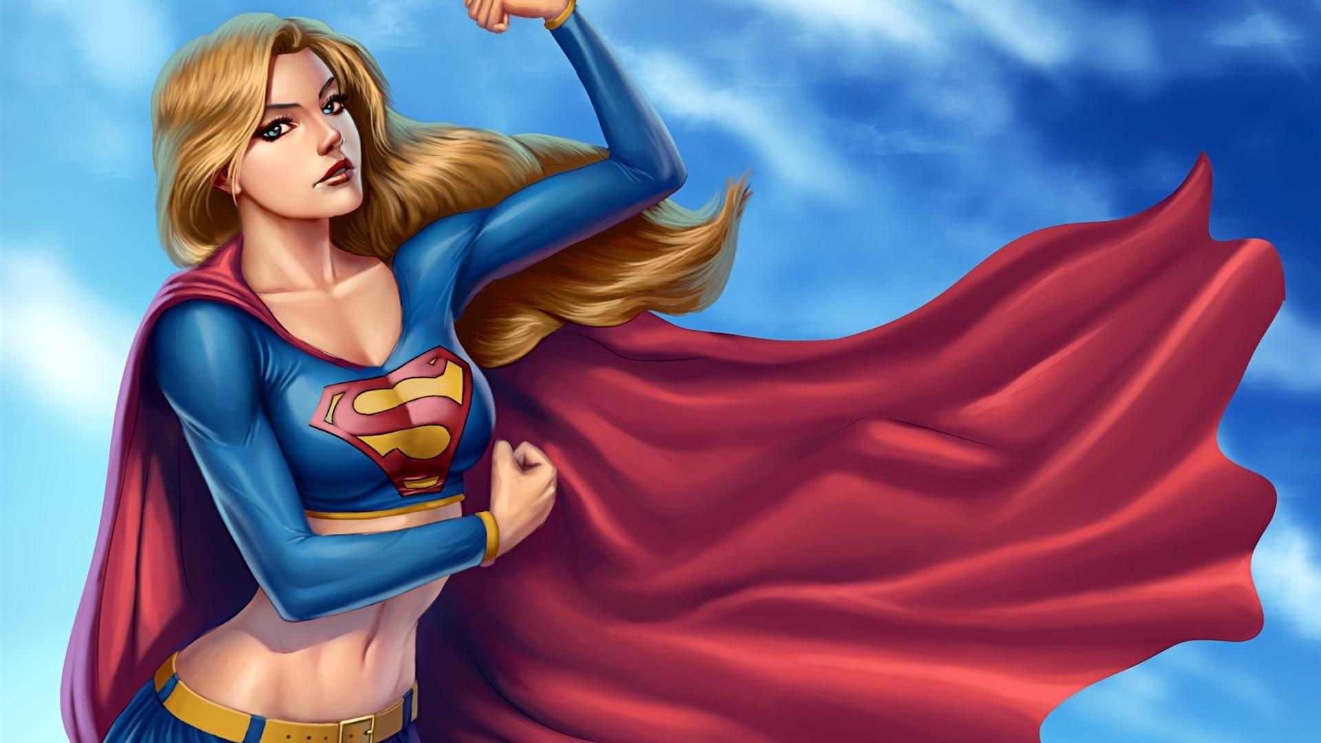 1920x1080 Desktop Wallpaper Super Girl, Dc Comics, Blonde, Fan Art, HD Image, Picture, Background, Jnzuzy
