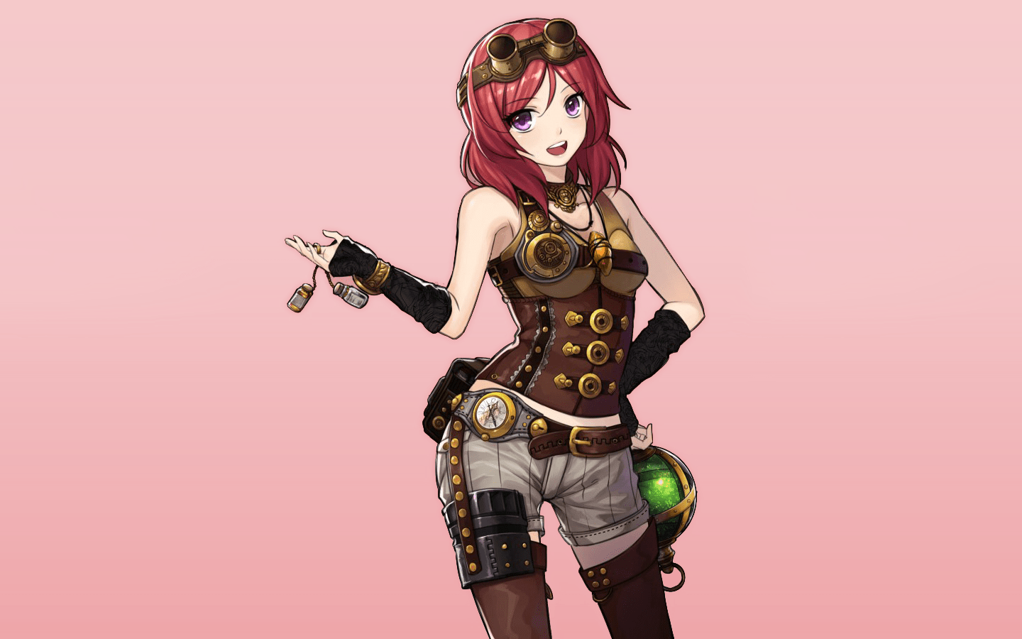 1440x900 #Nishikino Maki, #anime girls, #steampunk, #Love Live!, wallpaper. Mocah HD Wallpaper