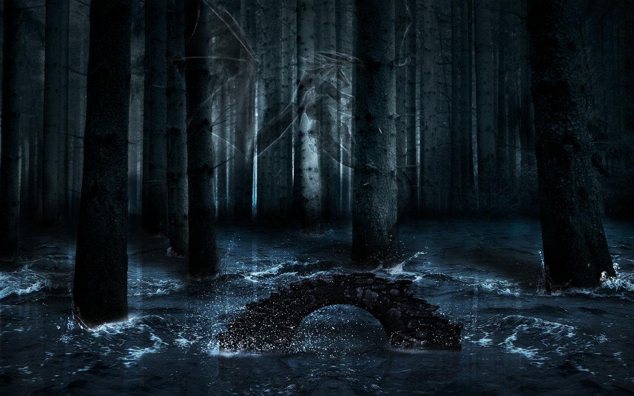 1280x800 Free download Dark Forest with Dragon by Silencesys [1280x800] for your Desktop, Mobile & Tablet. Explore Dark Scary Forest Wallpaper. Free Scary Wallpaper, Scary Halloween Wallpaper, Free Scary Halloween Desktop Wallpaper