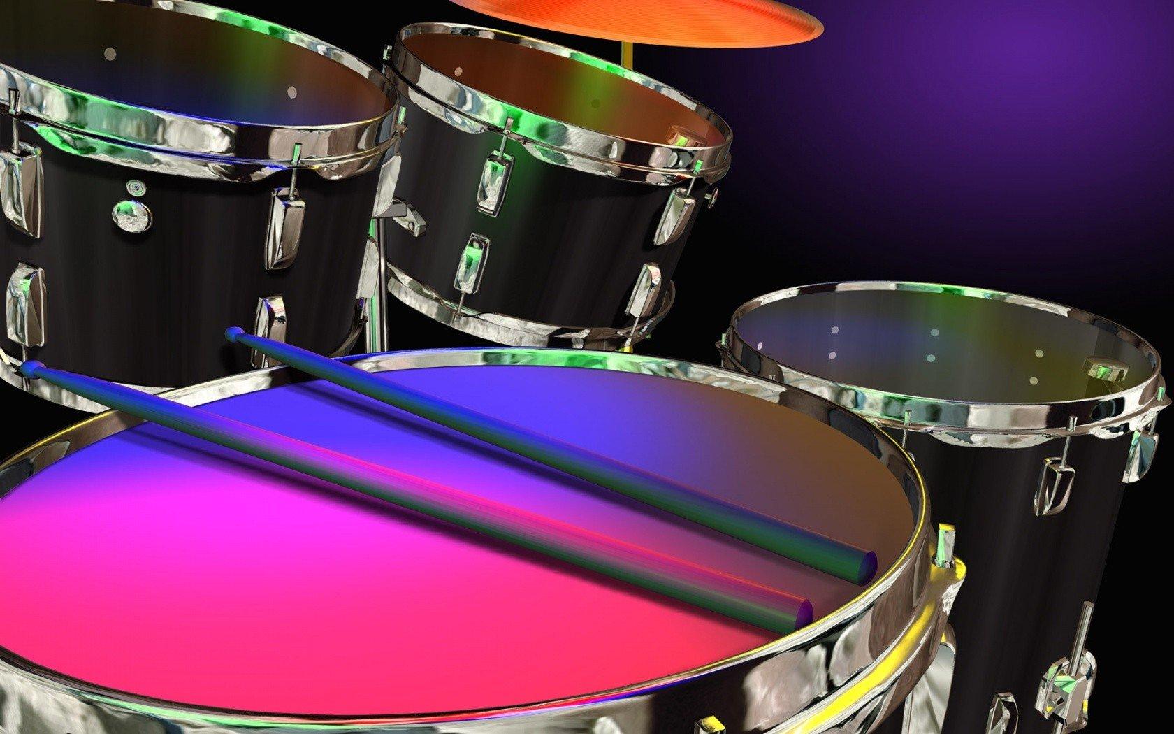1680x1050 Drum Set Wallpaper