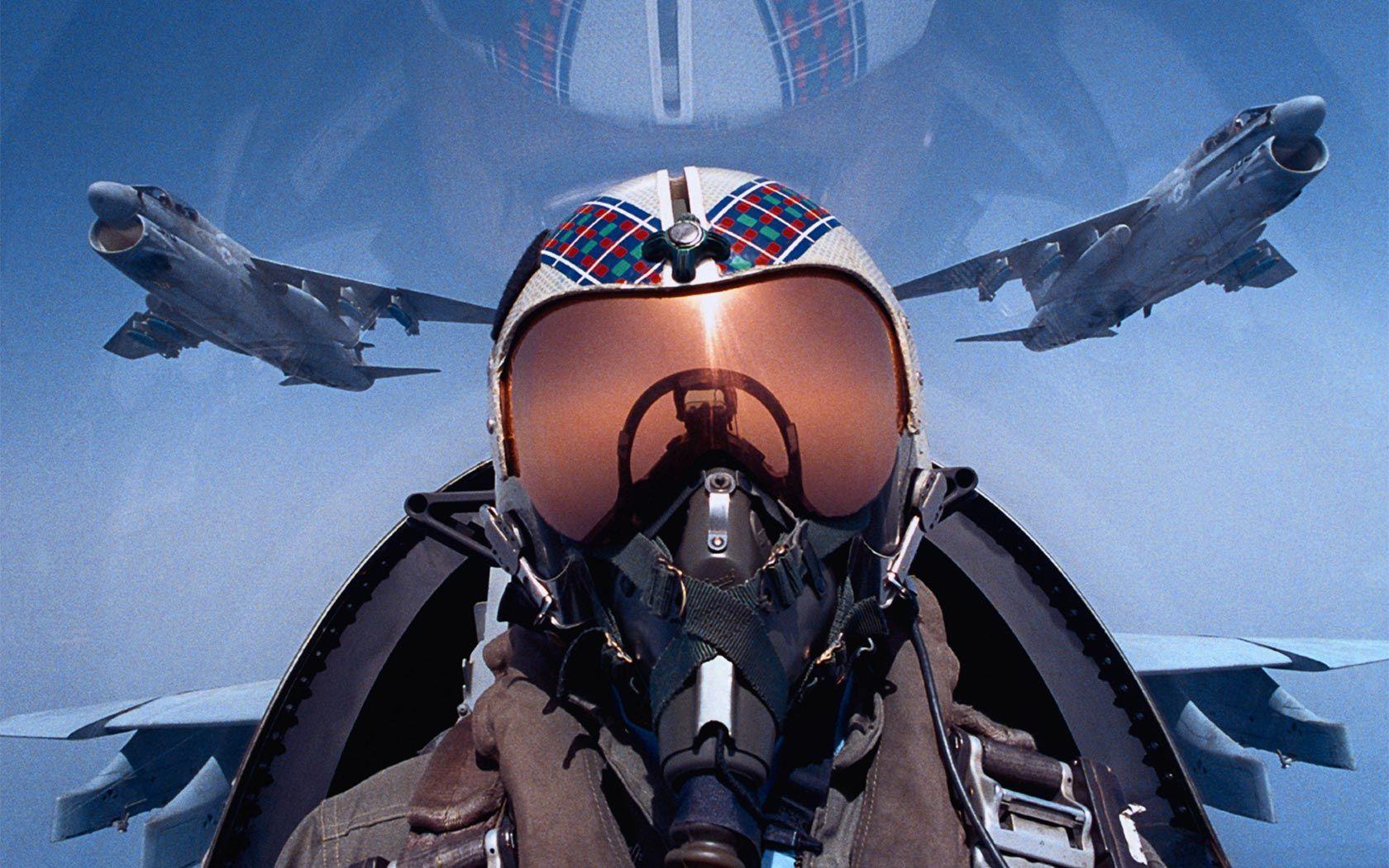 1680x1050 Fighter Pilot Wallpaper