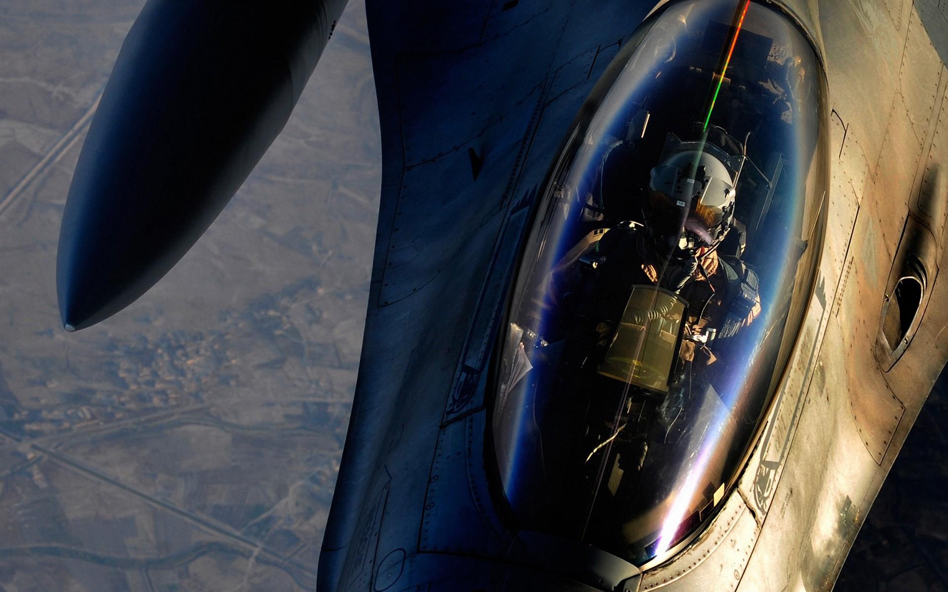 1920x1200 aircrafts military jet fighter pilot f16 falcon 1920x1200 wallpaper