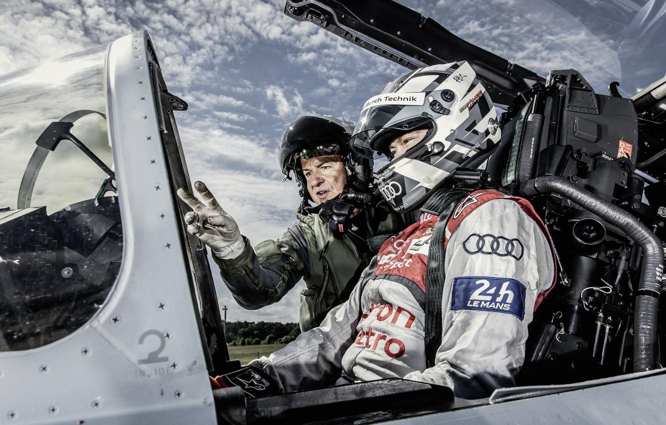 1332x850 Wallpaper Fighter, Helmet, Pilot, 24 Hours of Le Mans, 24 hours of Le Mans, Eurofighter Typhoon, Cockpit, Andre Lotterer image for desktop, section авиация