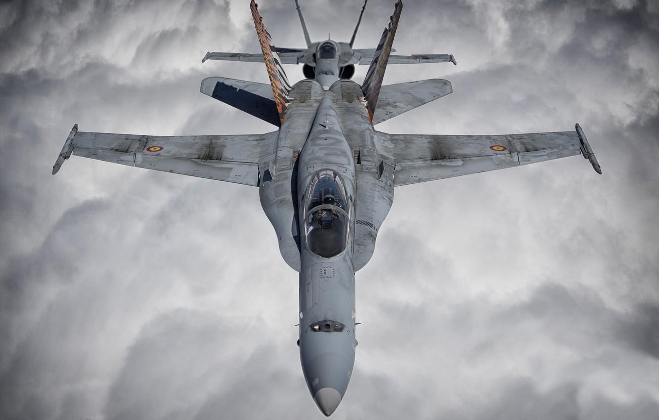 1332x850 Wallpaper Fighter, Pilot, Obloka, F A 18 Hornet, Cockpit, The Air Force Of Spain, PTB Image For Desktop, Section авиация