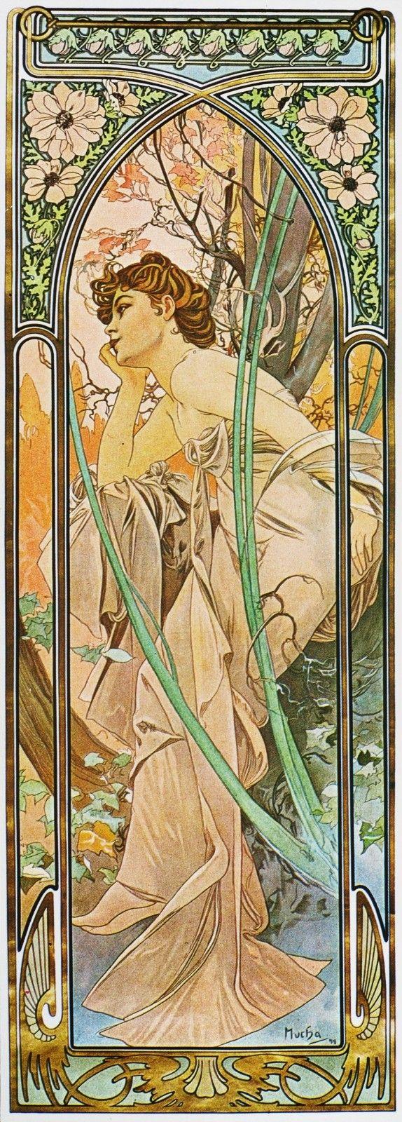 574x1600 Alfons Mucha's Art Nouveau works. DVDbash. Canvas art prints, Art, Alphonse mucha