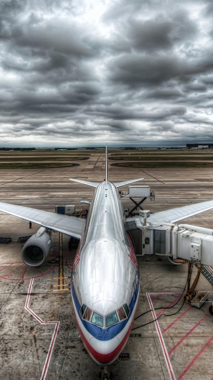 750x1334 Civil Aircraft Airport 750x1334 IPhone 8 7 6 6S Wallpaper, Background, Picture, Image