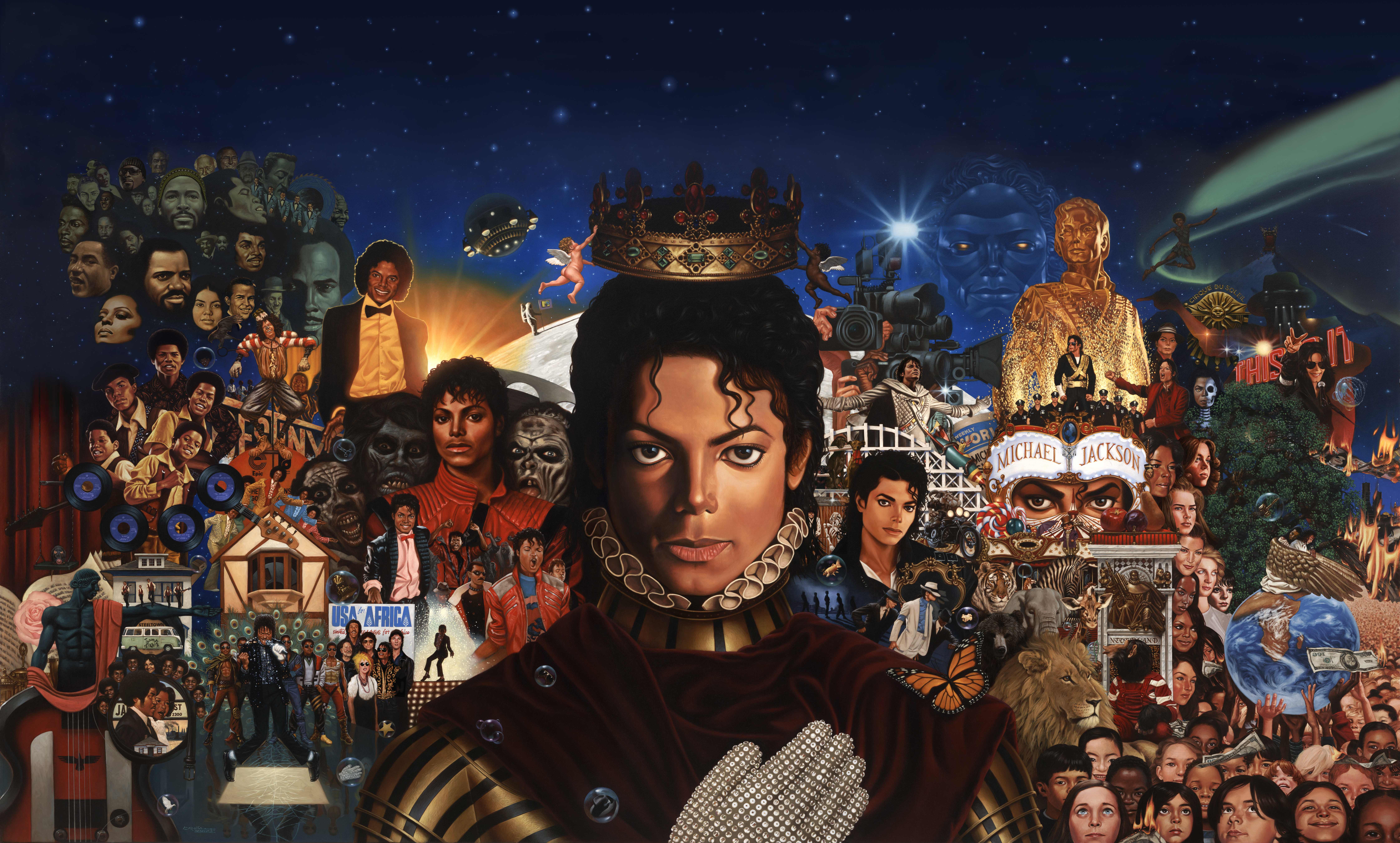 8972x5400 Now why did they have to shade Joe Jackson in the Michael mural like that?